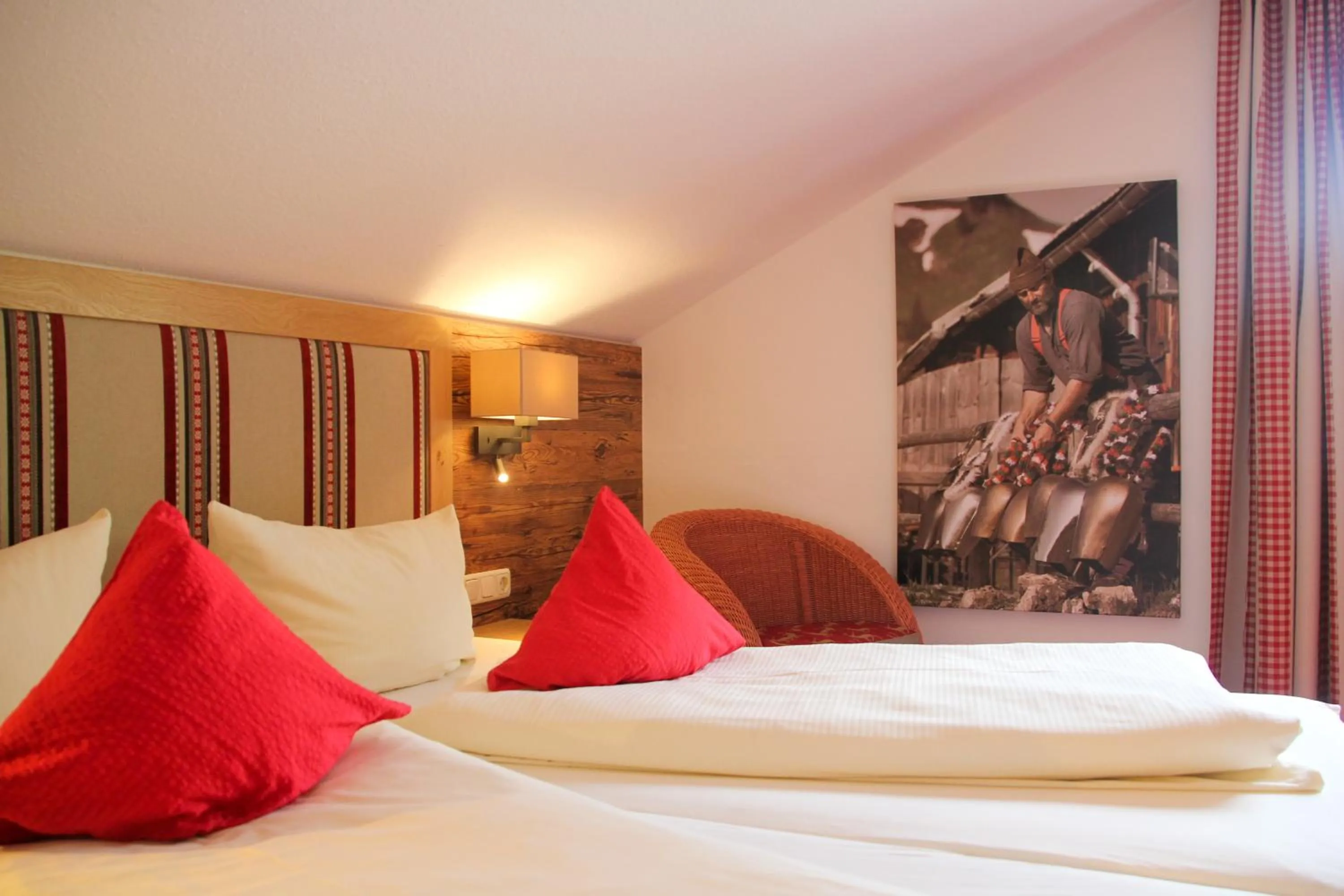 Bedroom, Bed in Landhotel Berghof