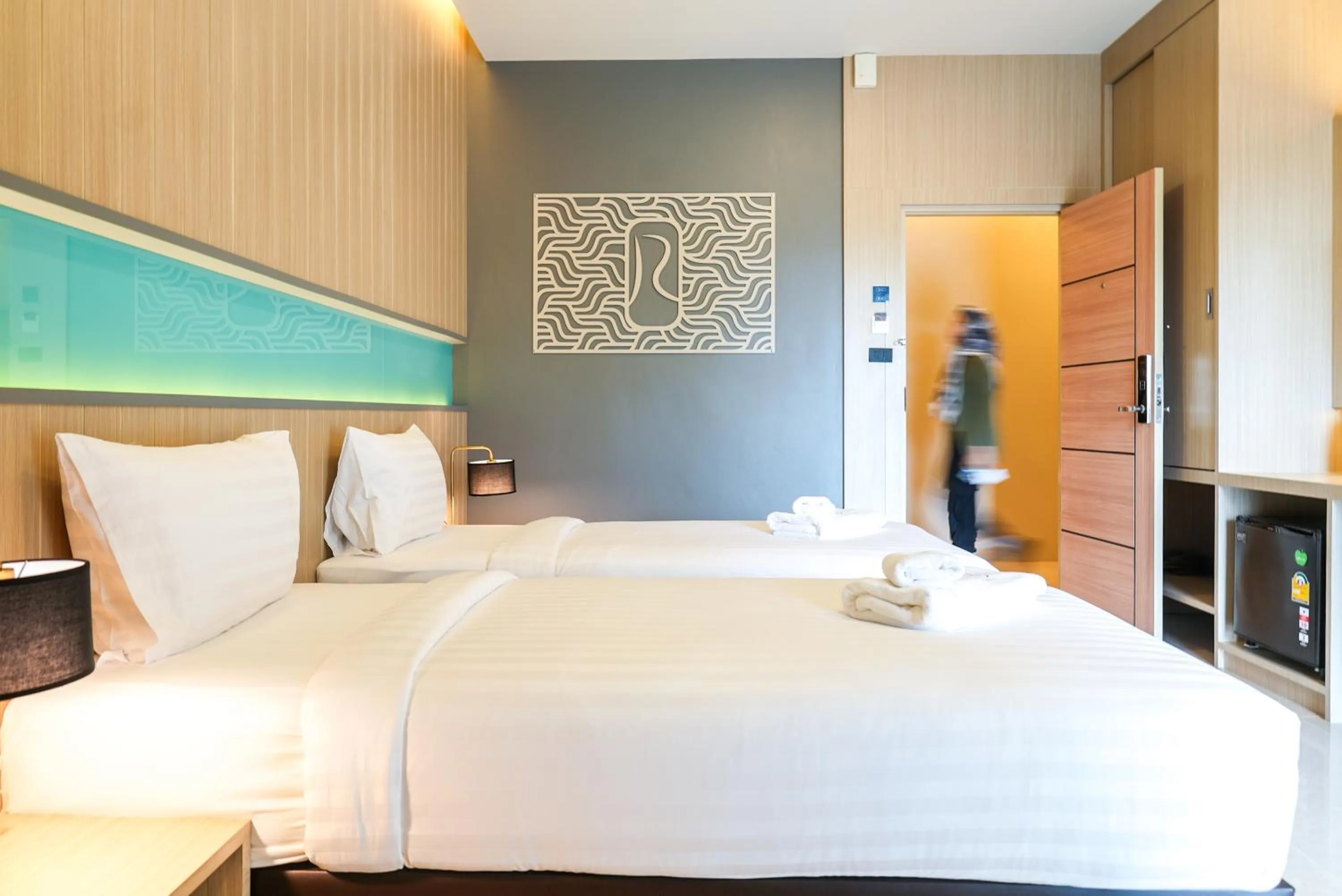 Bed in River Hotel Hatyai