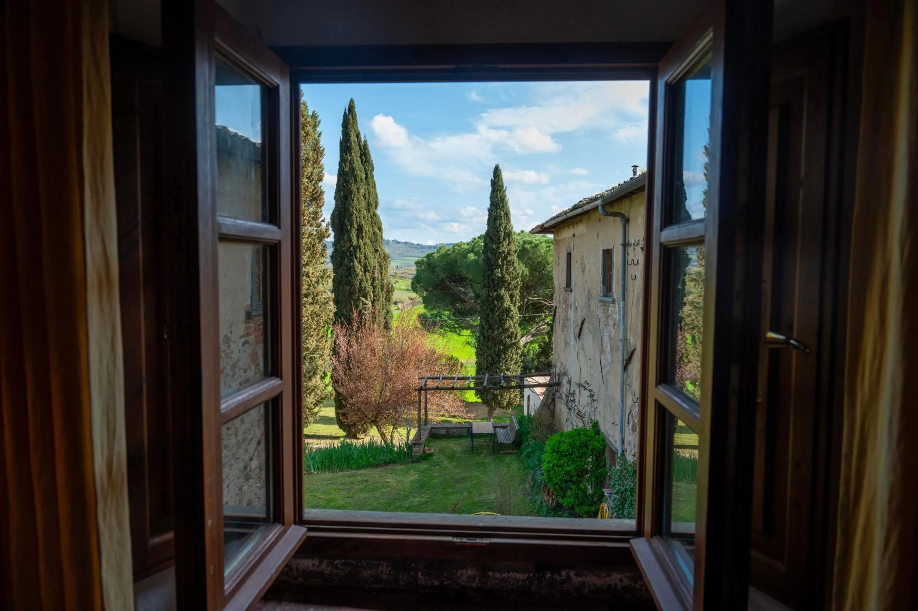 Garden view in Il Poggio B&B