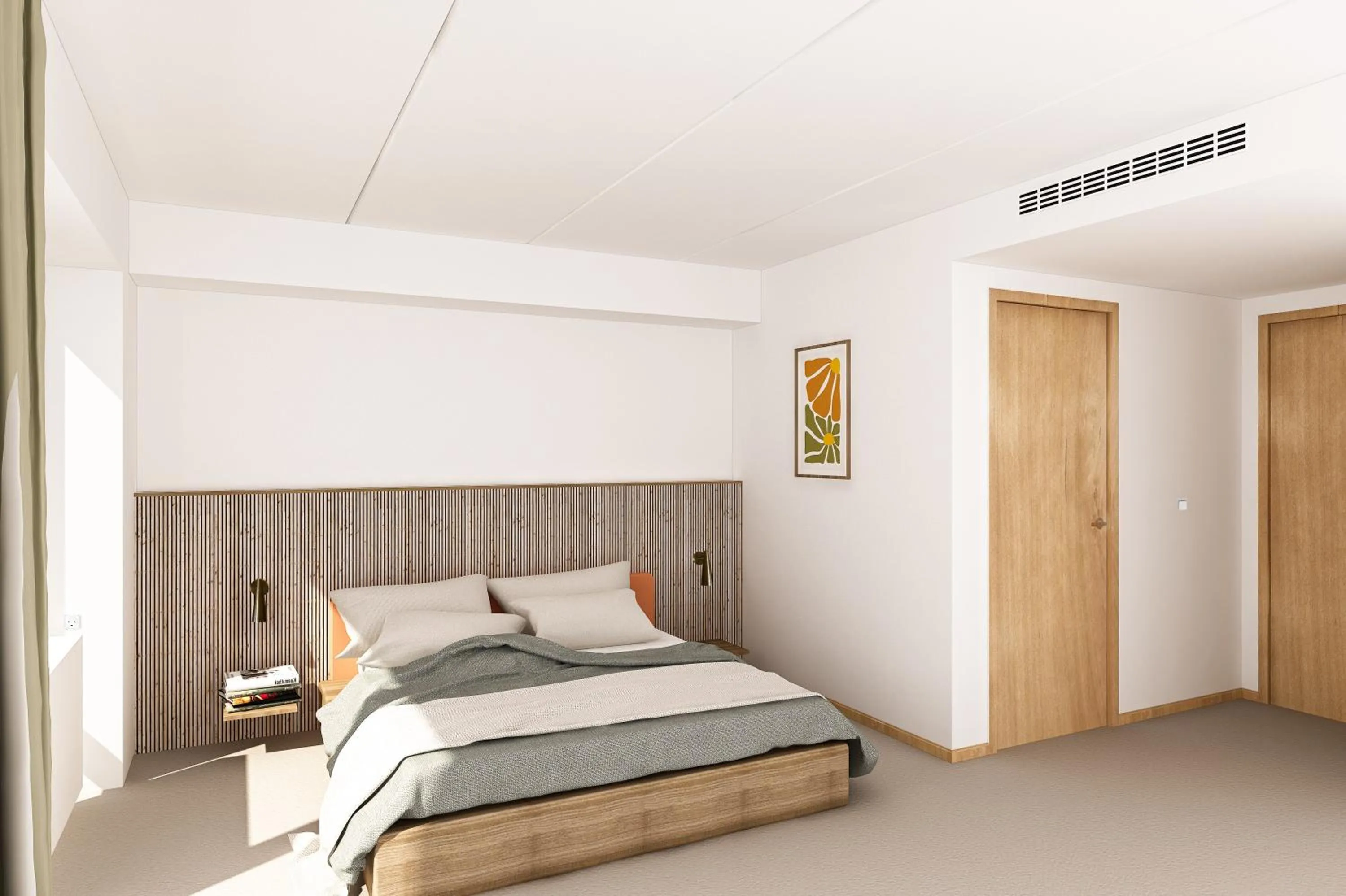 Bed in Fjelsted Skov Hotel & Konference