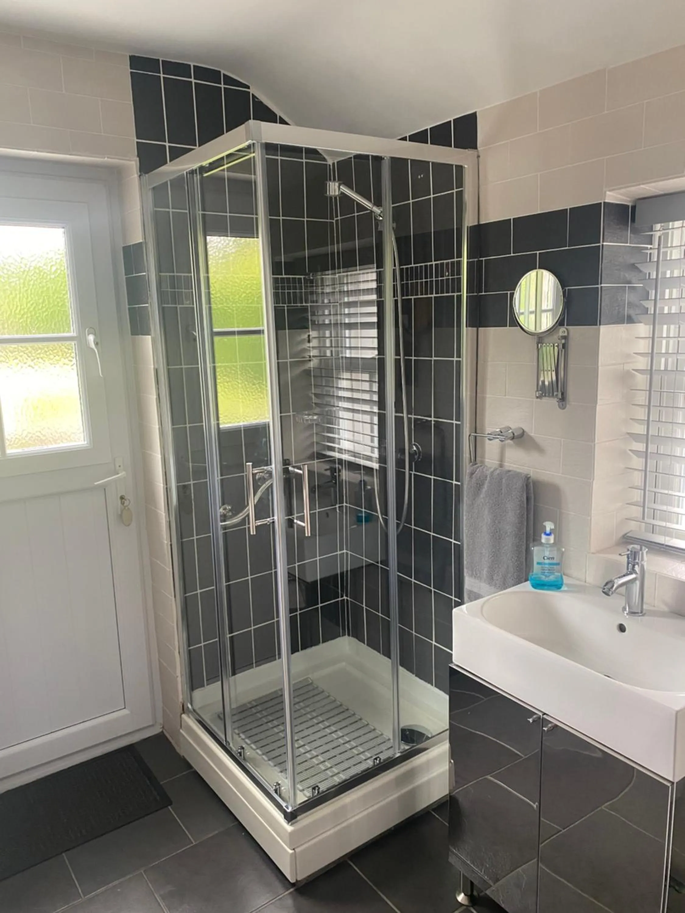 Shower in Garth Engan Private Self Contained B&B with Garden Area