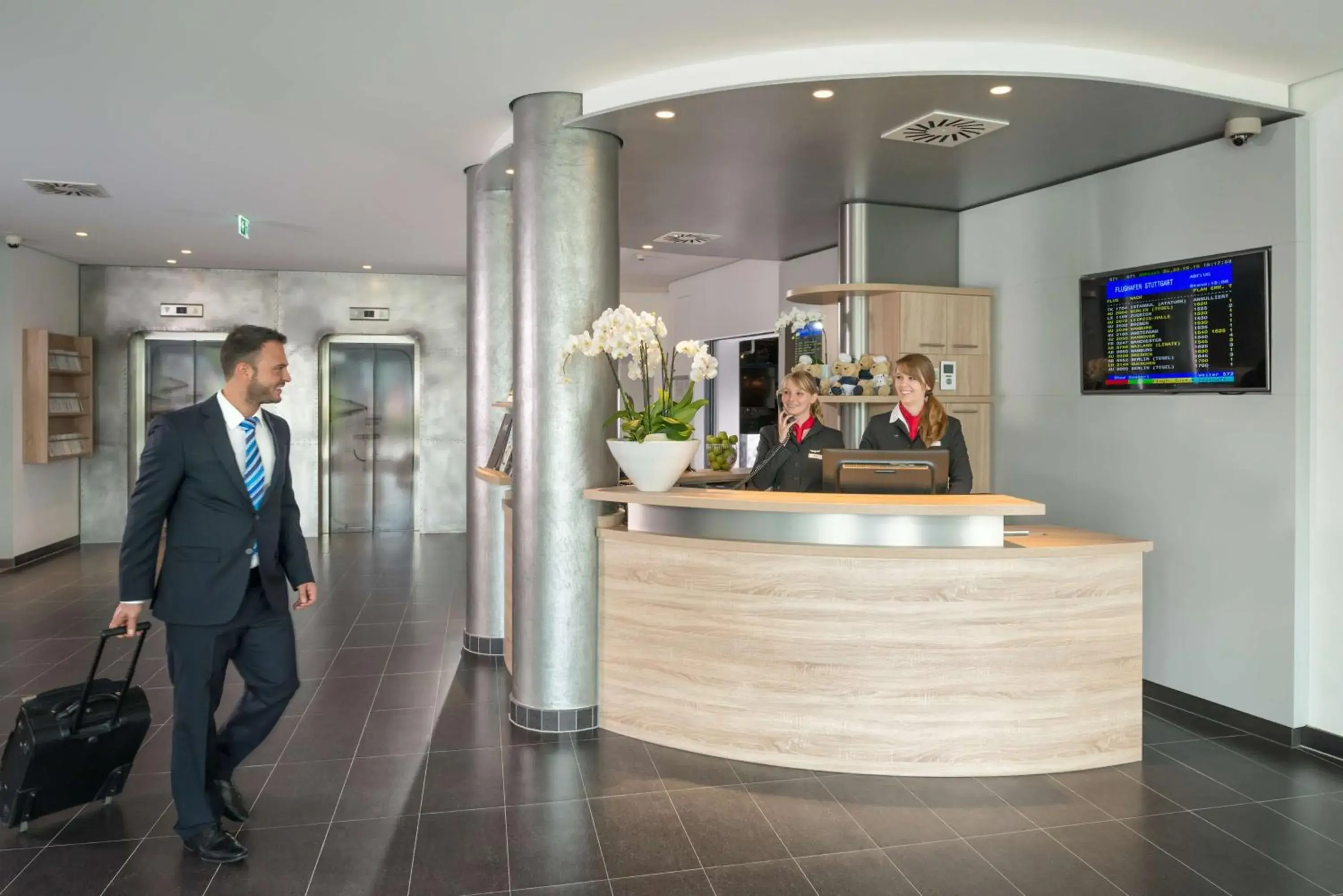 Lobby or reception in Essential by Dorint Stuttgart/Airport Lobby or reception in Essential by Dorint Stuttgart/Airport