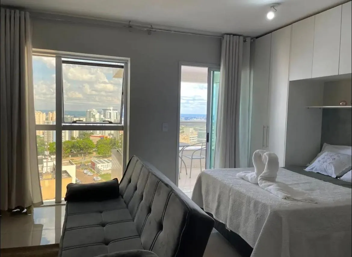 Apartamento Águas Claras, 13⁰ andar, nascente. Vista livre. Wi-Fi veloz. Academia e piscina.