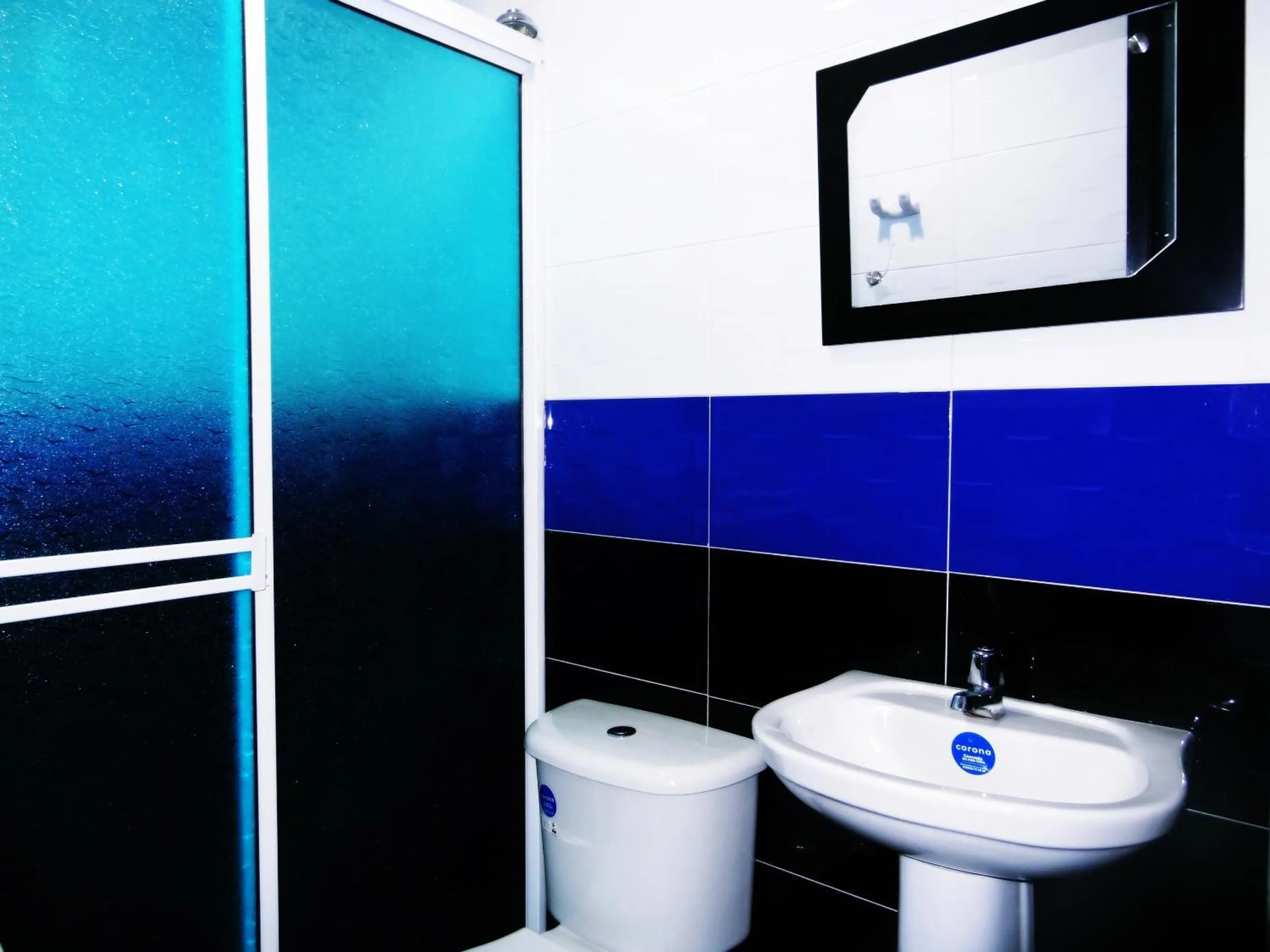 Bathroom in Hotel Azulejo del Llano
