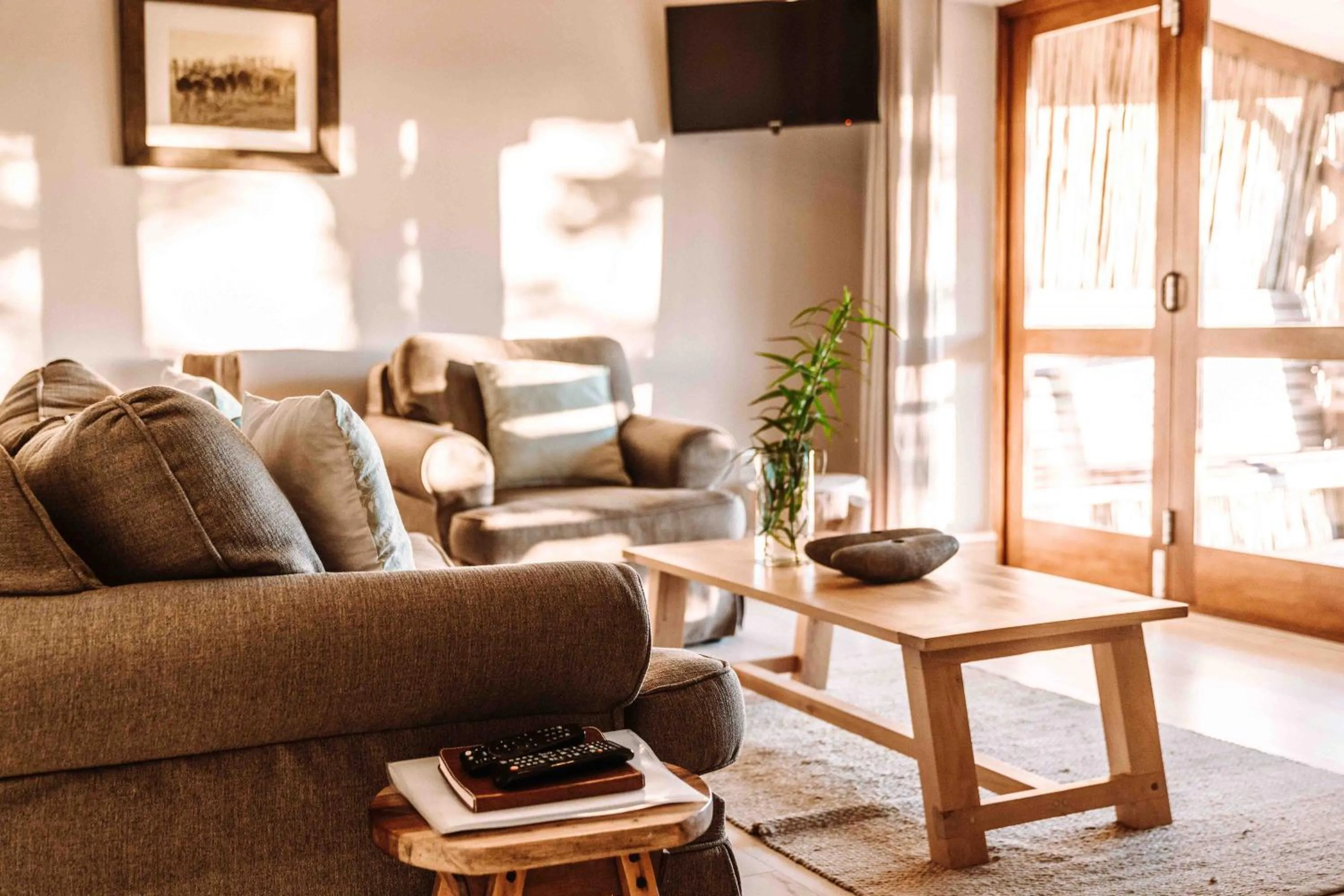 Seating area in Woodlands Self Catering