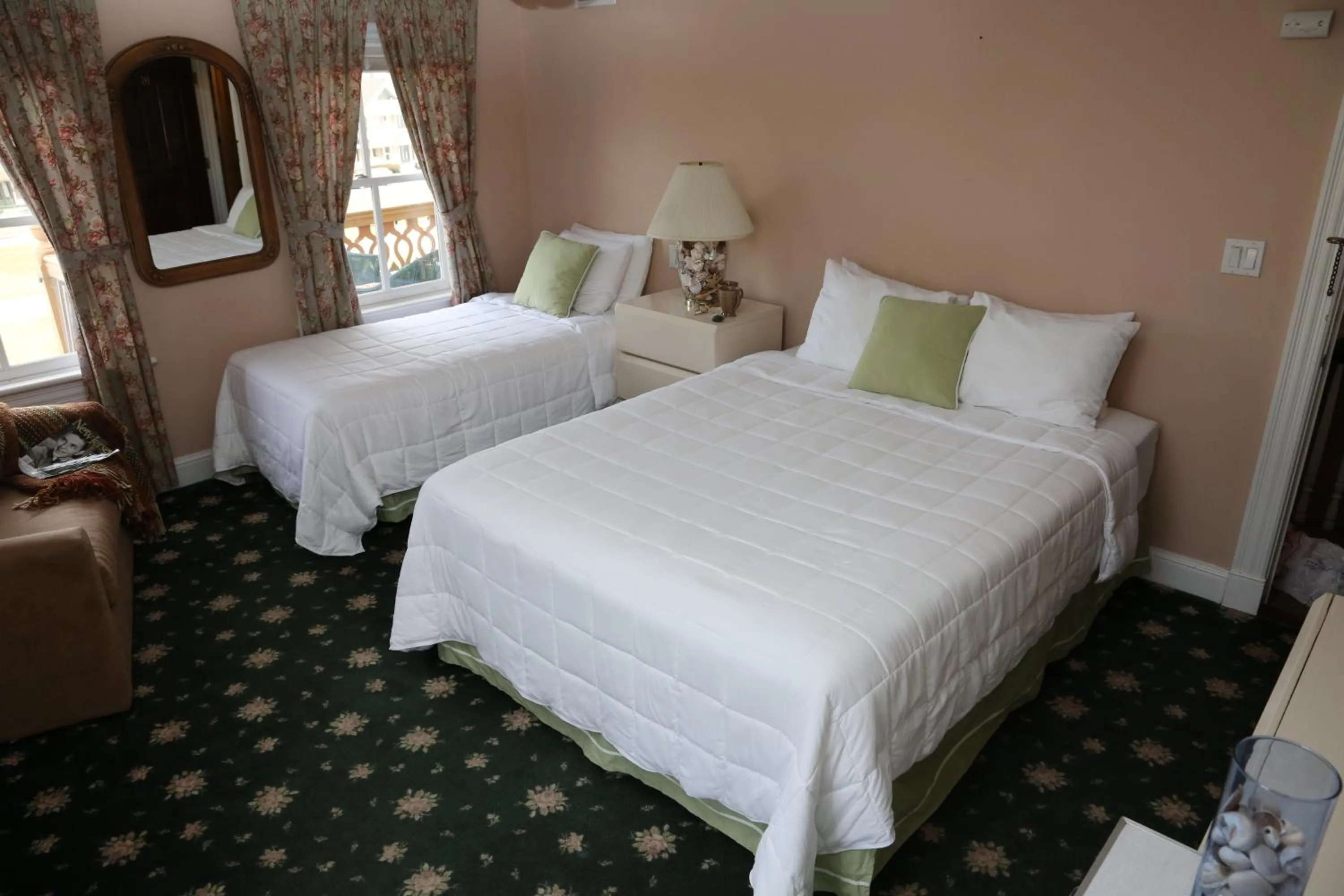 Bed in The Ocean Plaza Hotel