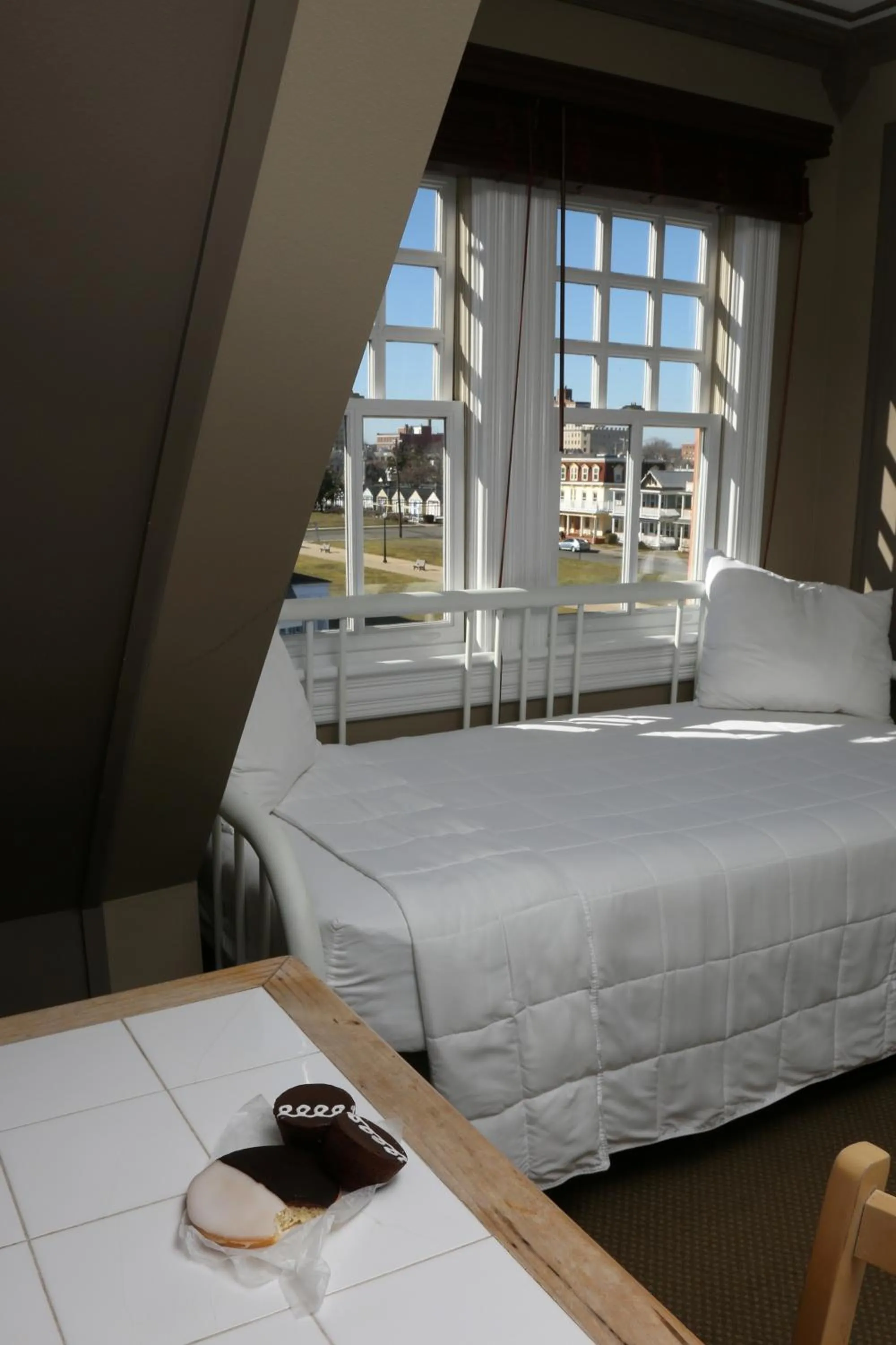 Bed in The Ocean Plaza Hotel