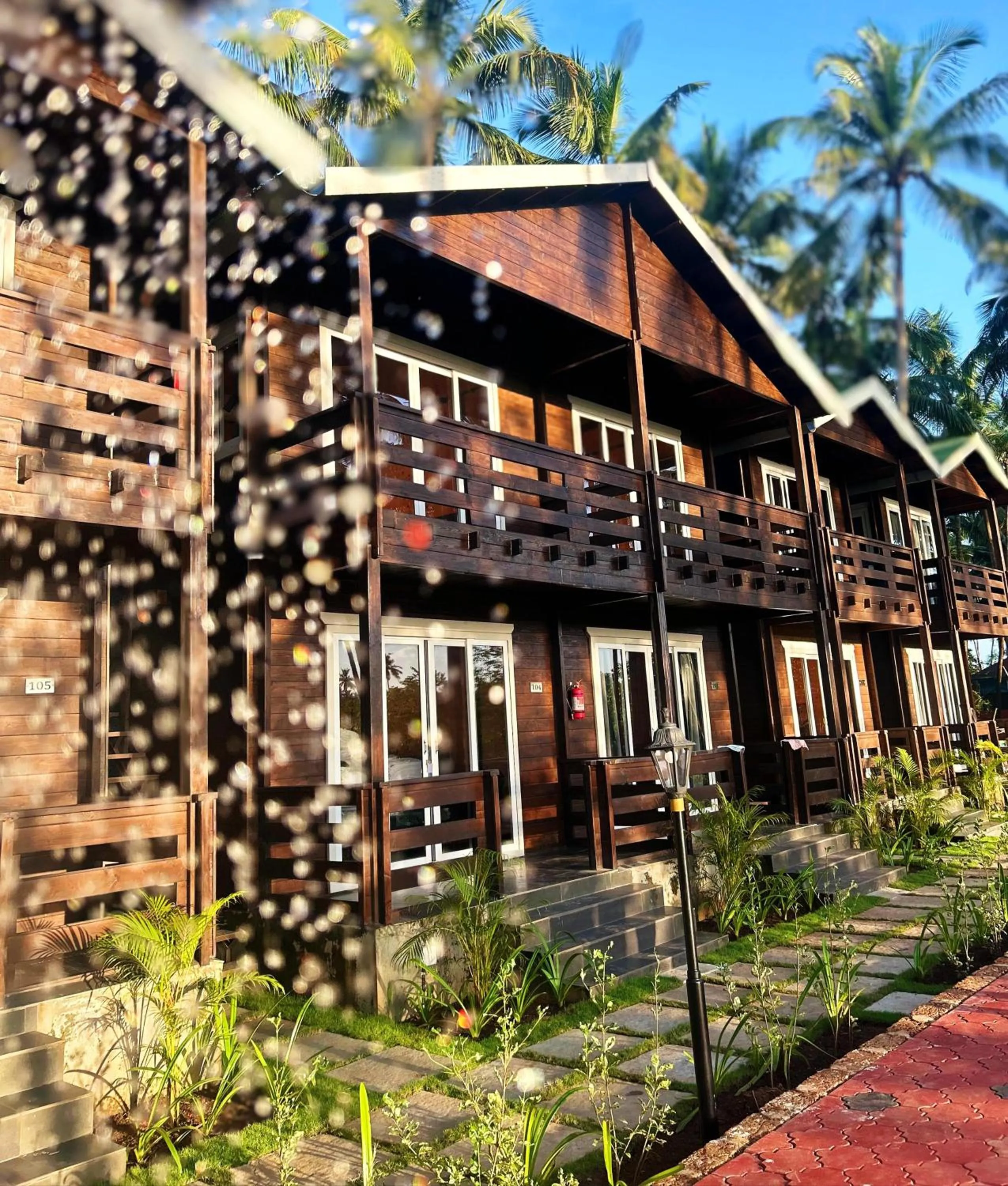 Garden view in Seclude Eco Cottages