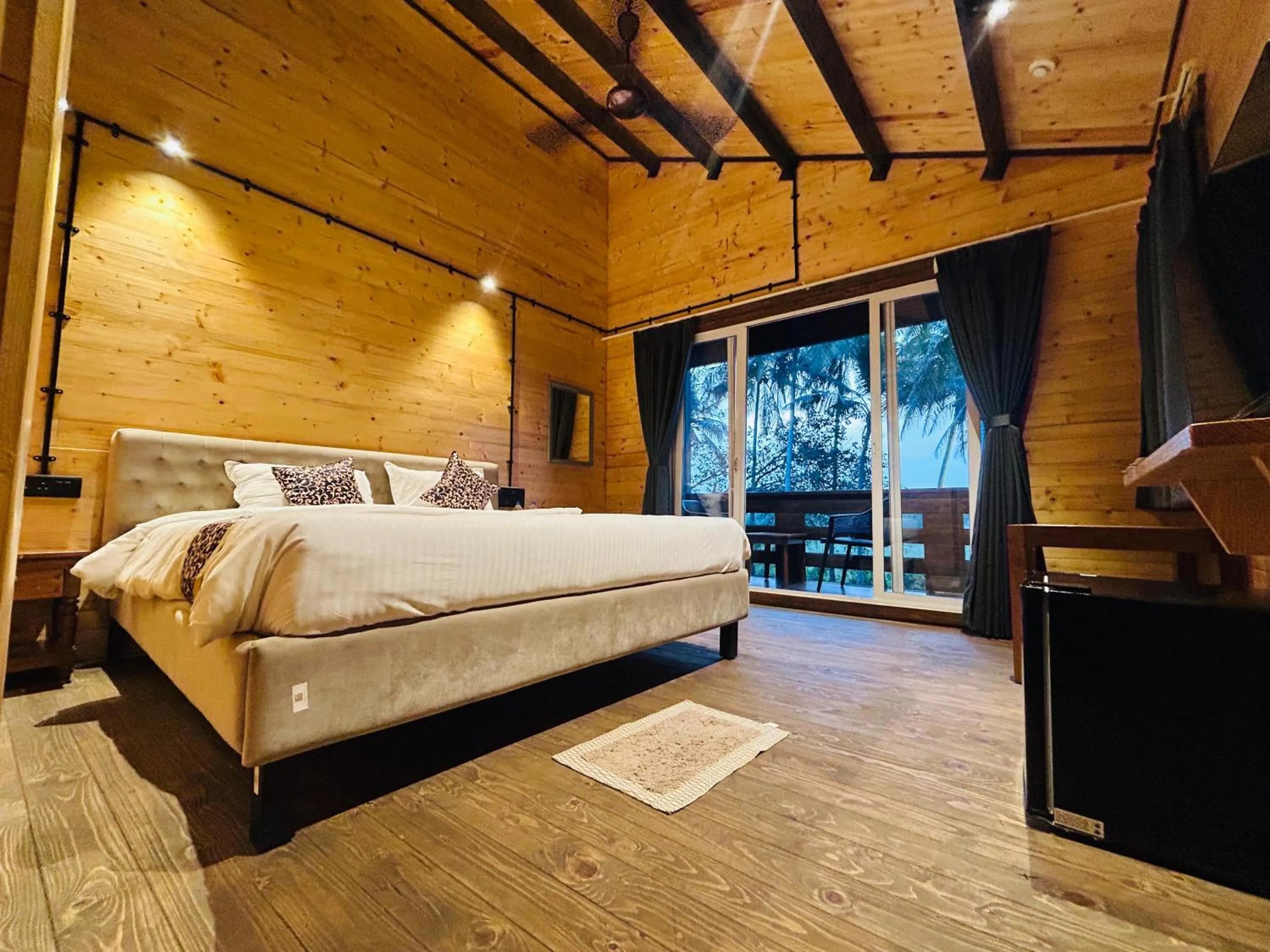 Bedroom, Bed in Seclude Eco Cottages