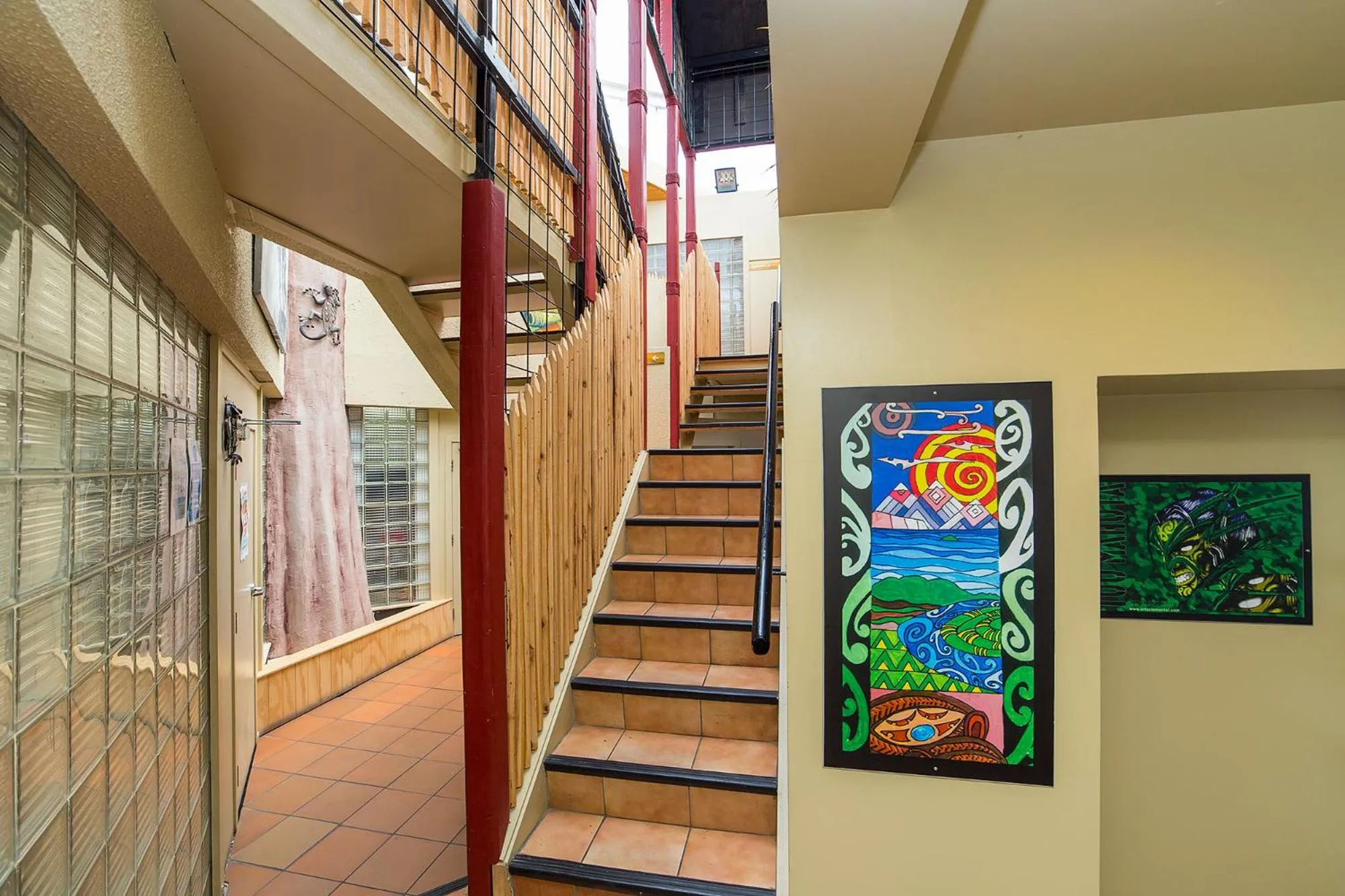 Decorative detail in Tahuna Pod Hostel