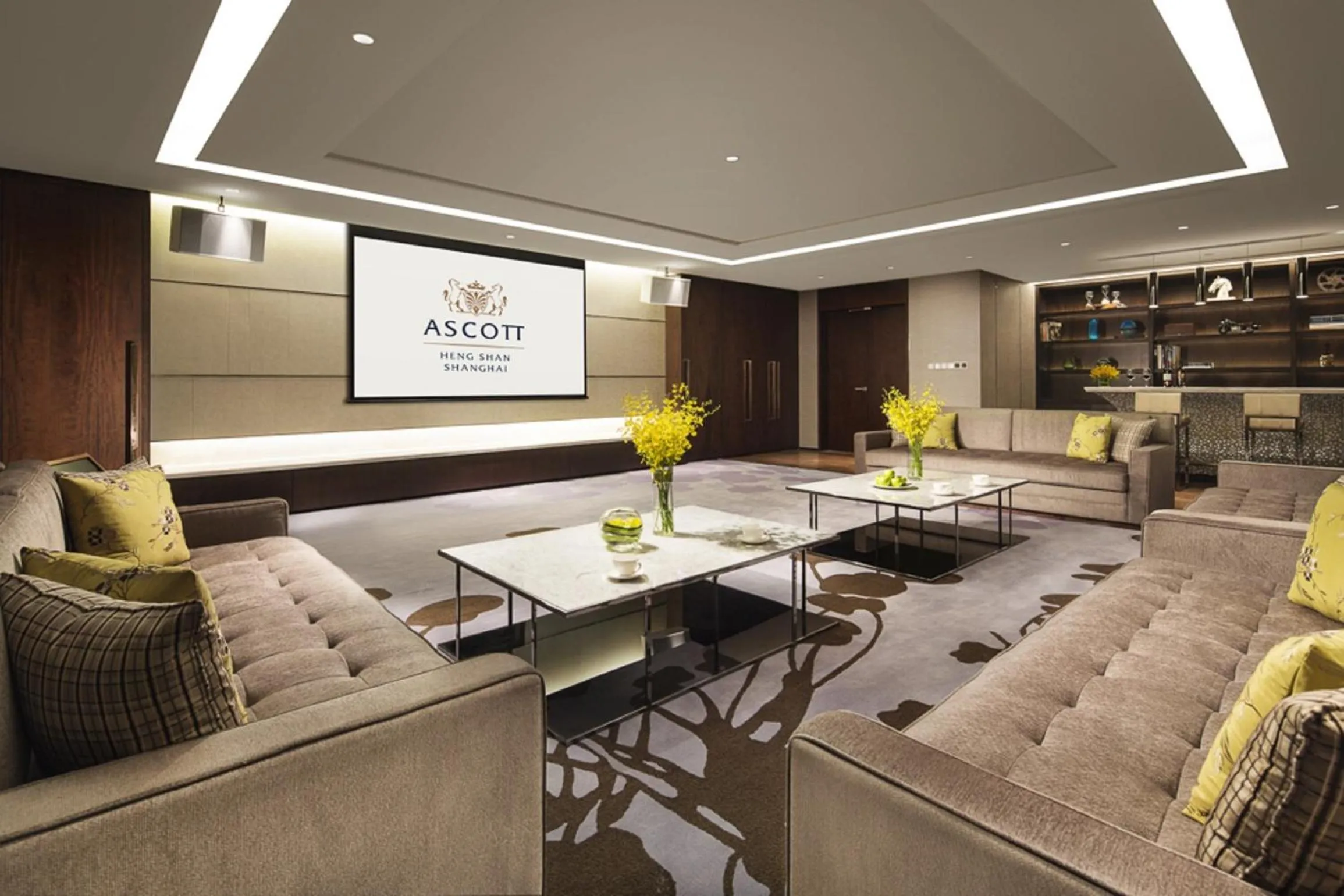 Communal lounge/ TV room in Ascott Heng Shan Shanghai