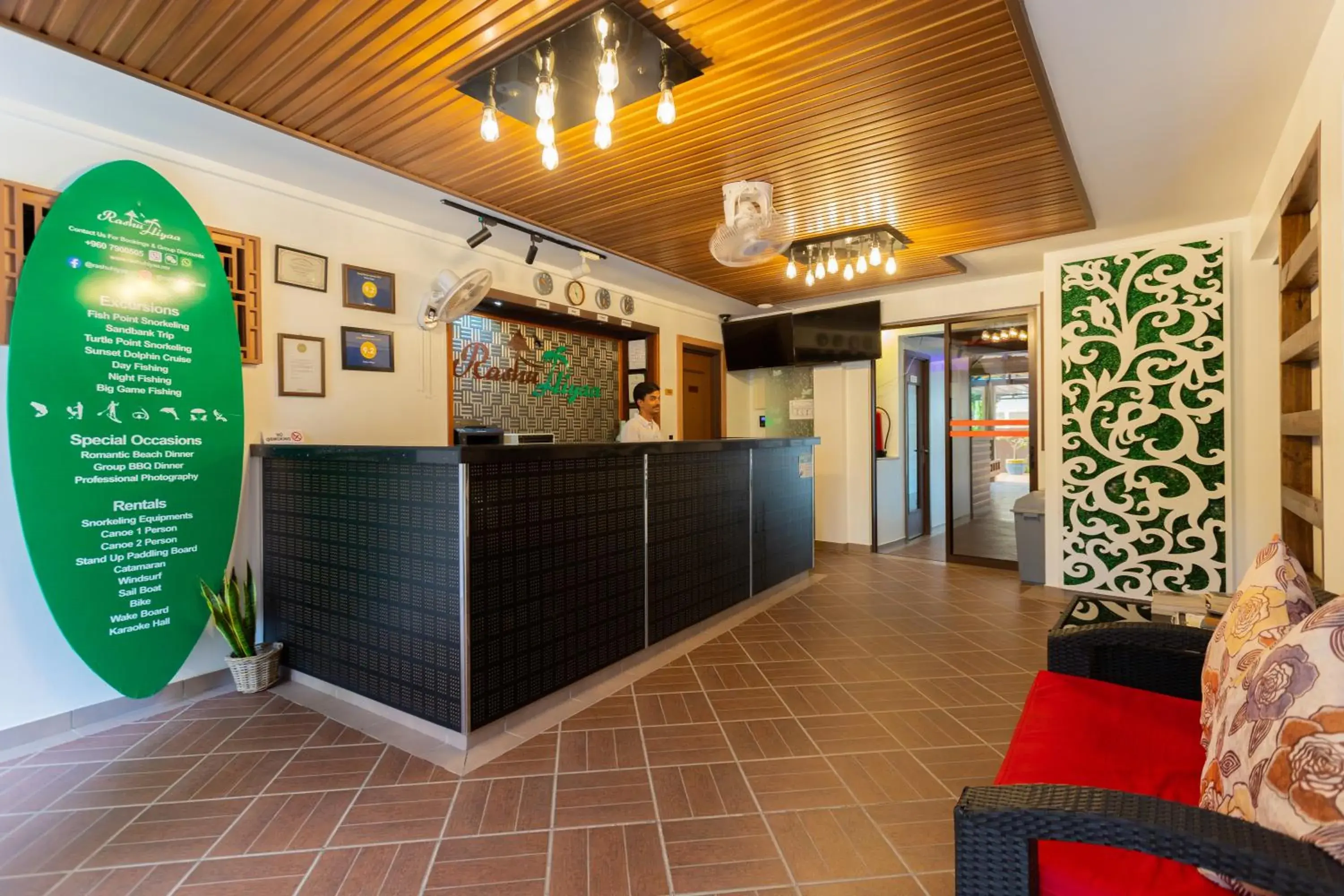 Lobby or reception in Rashu Hiyaa Lobby or reception in Rashu Hiyaa