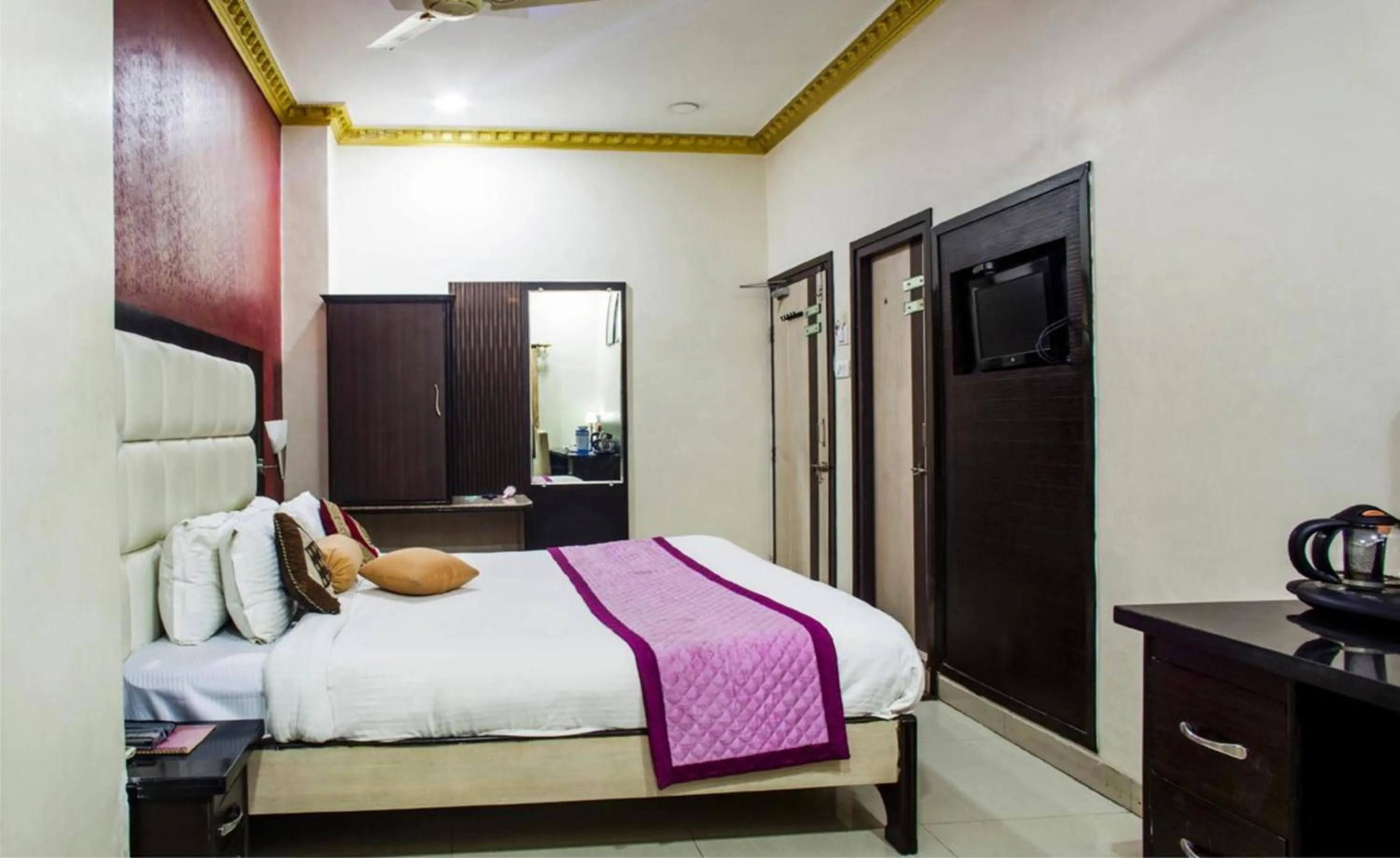 Toilet, Bed in Hotel Bhagyodaya Residency Bhilwara