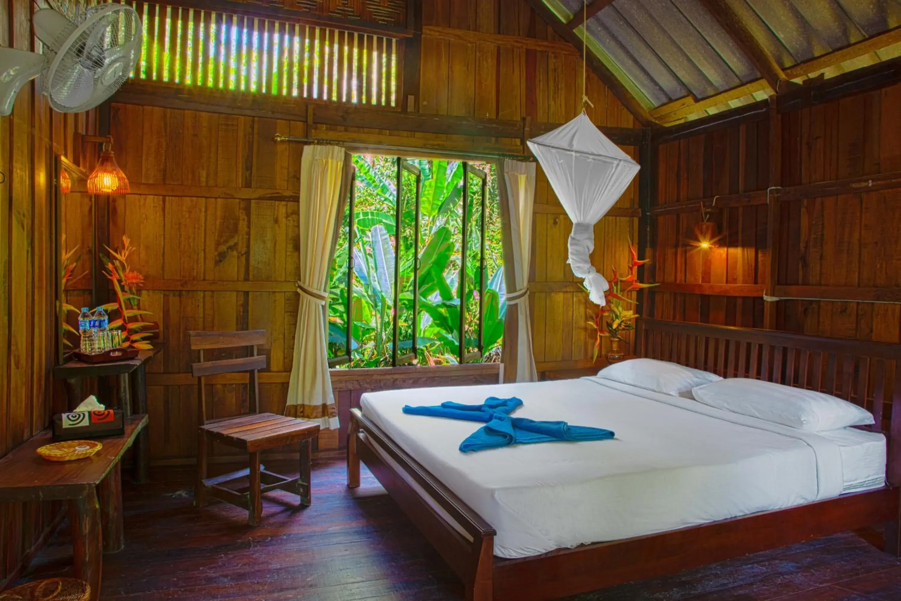 Photo of the whole room, Bed in Khao Sok Riverside Cottages Photo of the whole room, Bed in Khao Sok Riverside Cottages
