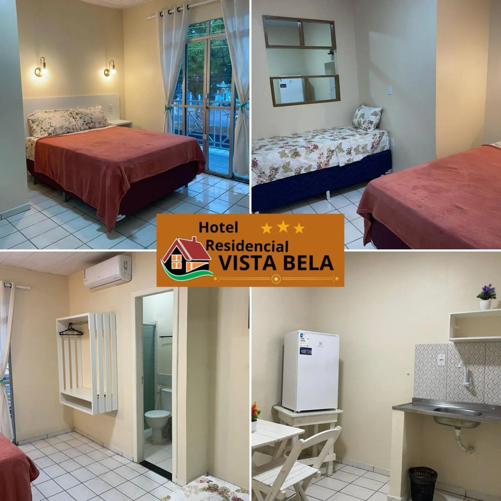 Bed in Hotel Residencial Vista Bela