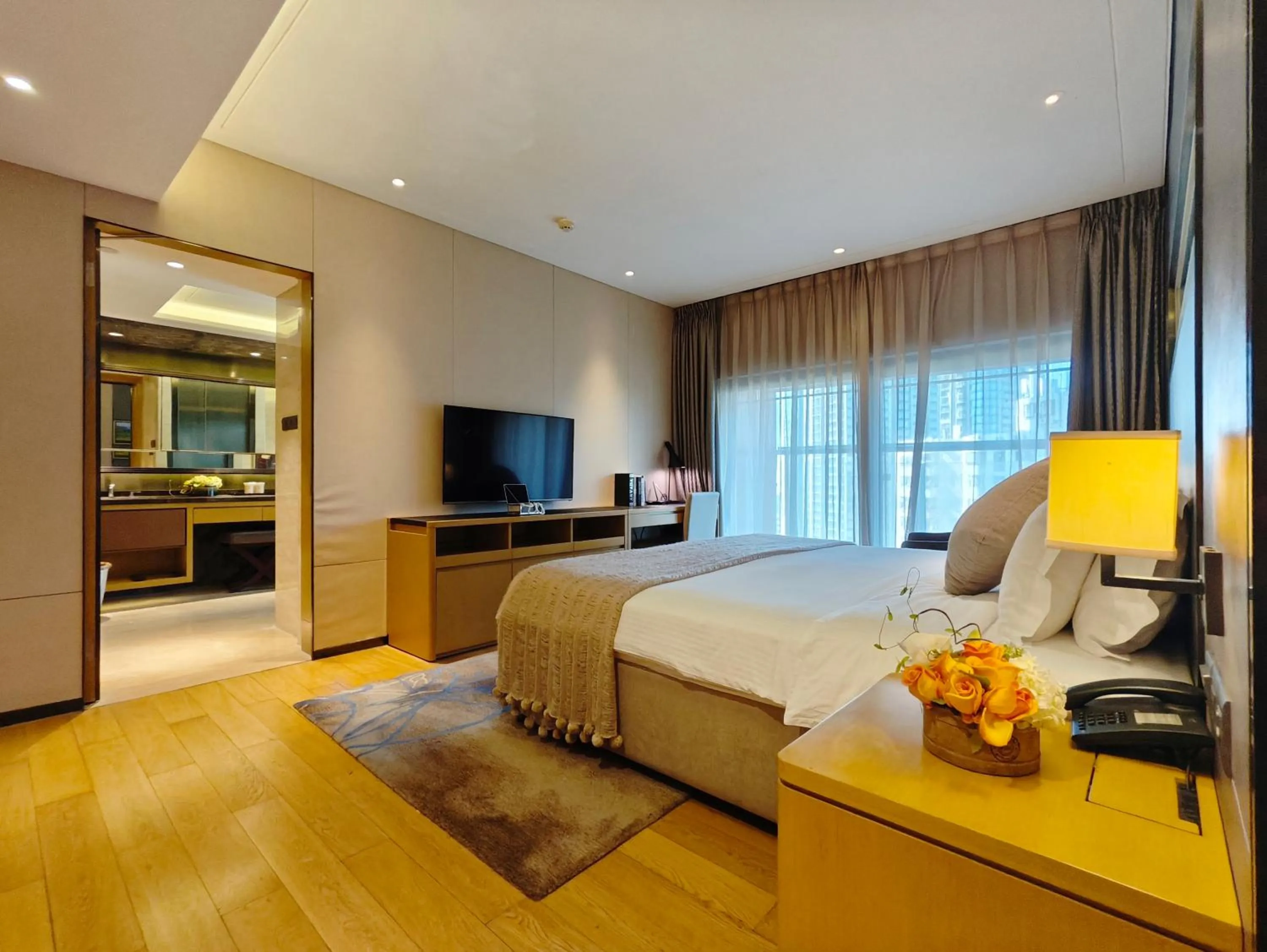 Bedroom, Bed in Somerset Grandview Shenzhen