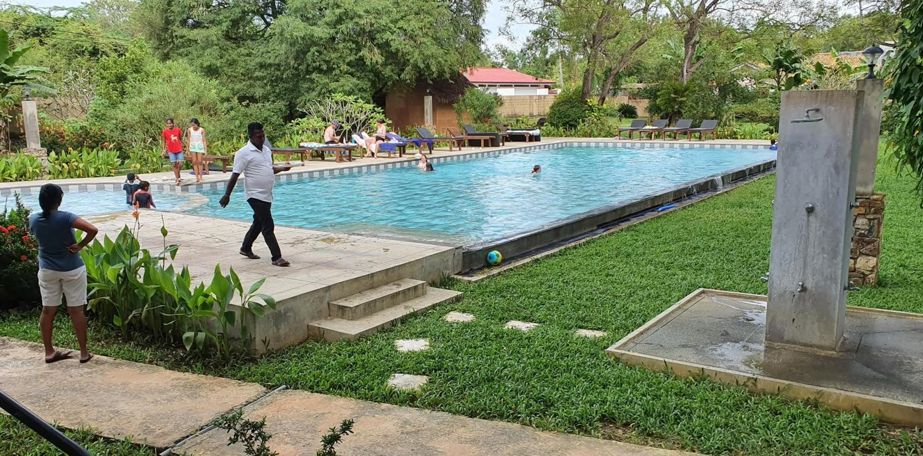 Pool view in Blue Turtle Hotel