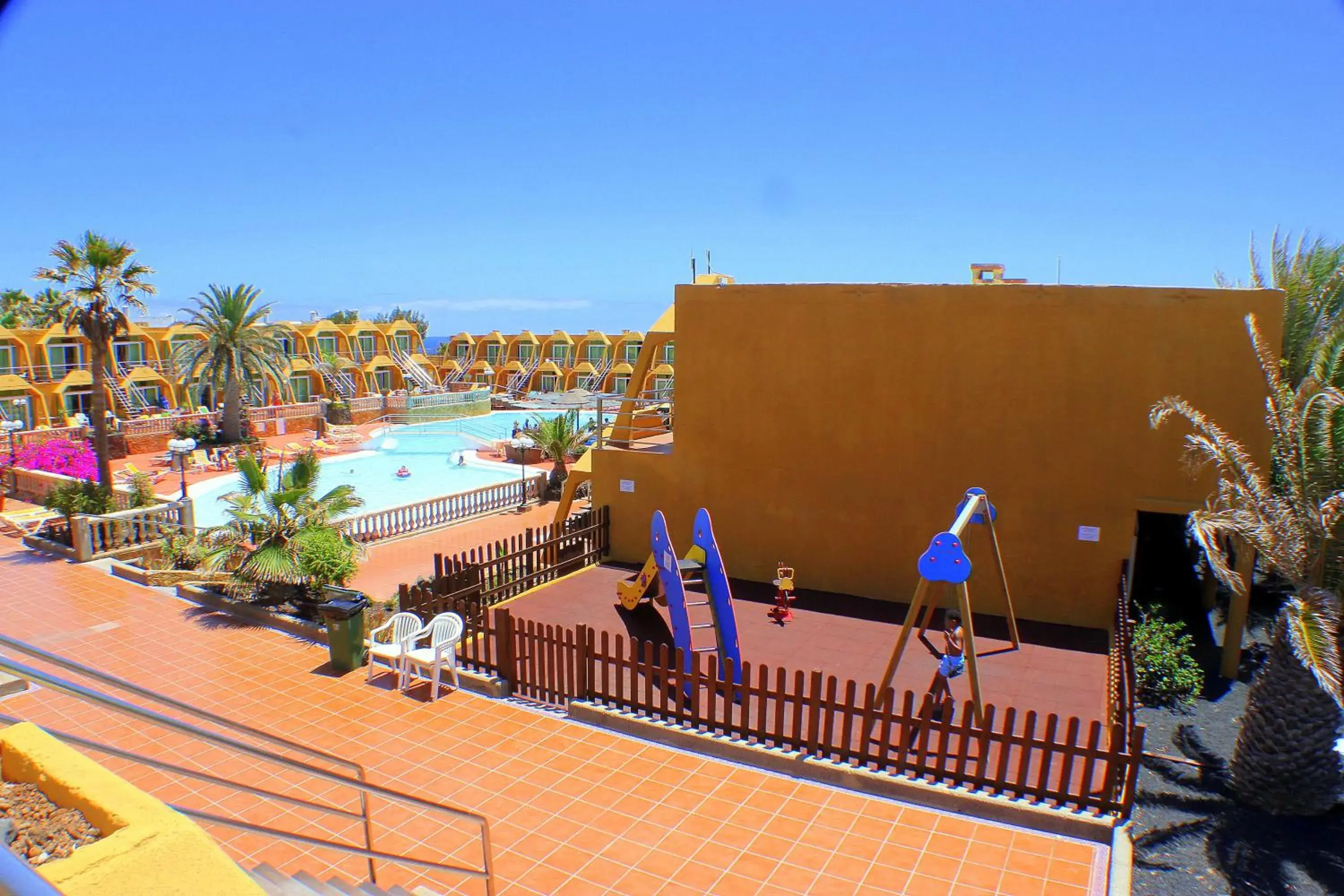 Children play ground in Aparthotel la Piramide Children play ground in Aparthotel la Piramide
