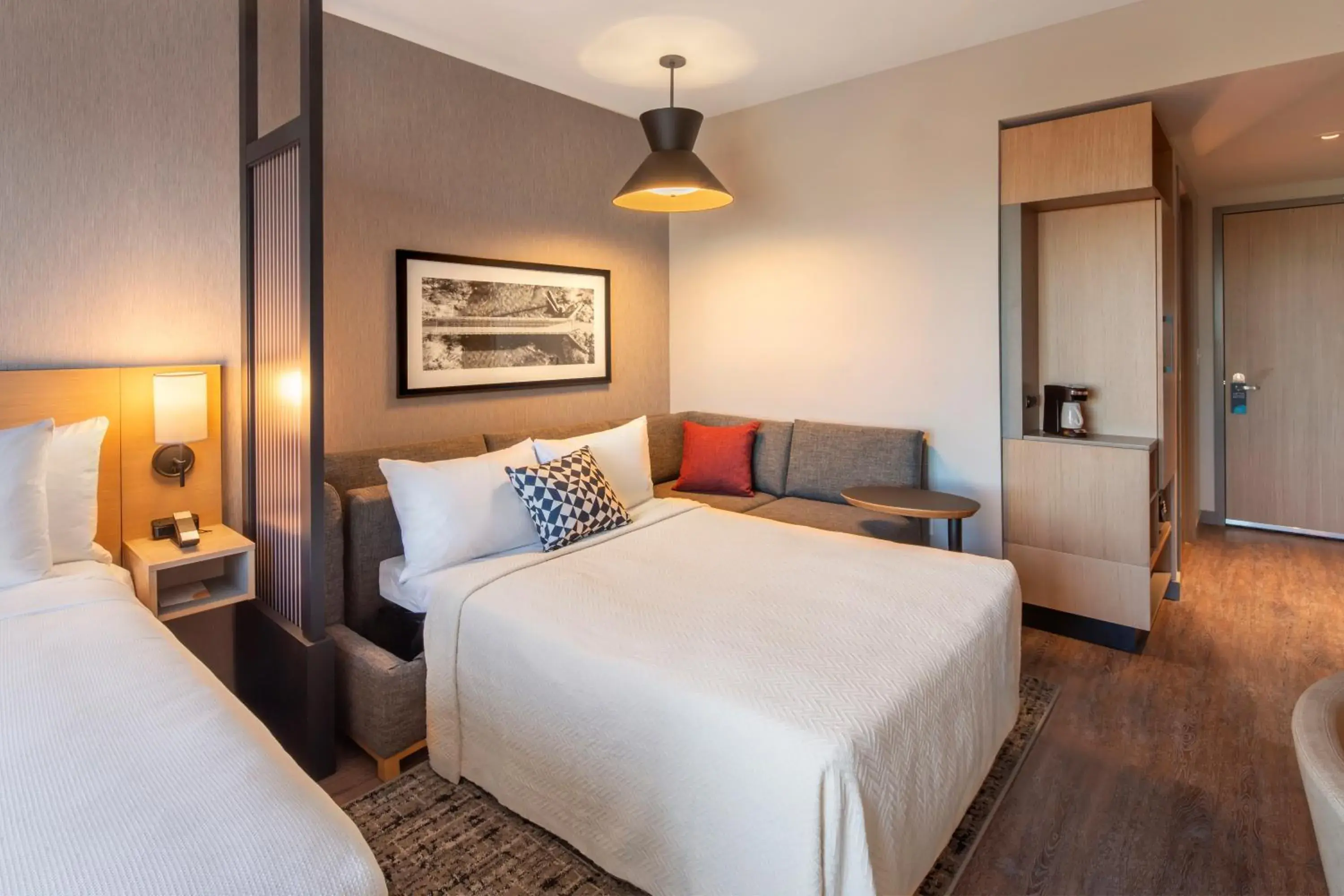 Queen Room with Two Queen Beds and Sofa Bed - View in Hyatt Place Reno Queen Room with Two Queen Beds and Sofa Bed - View in Hyatt Place Reno