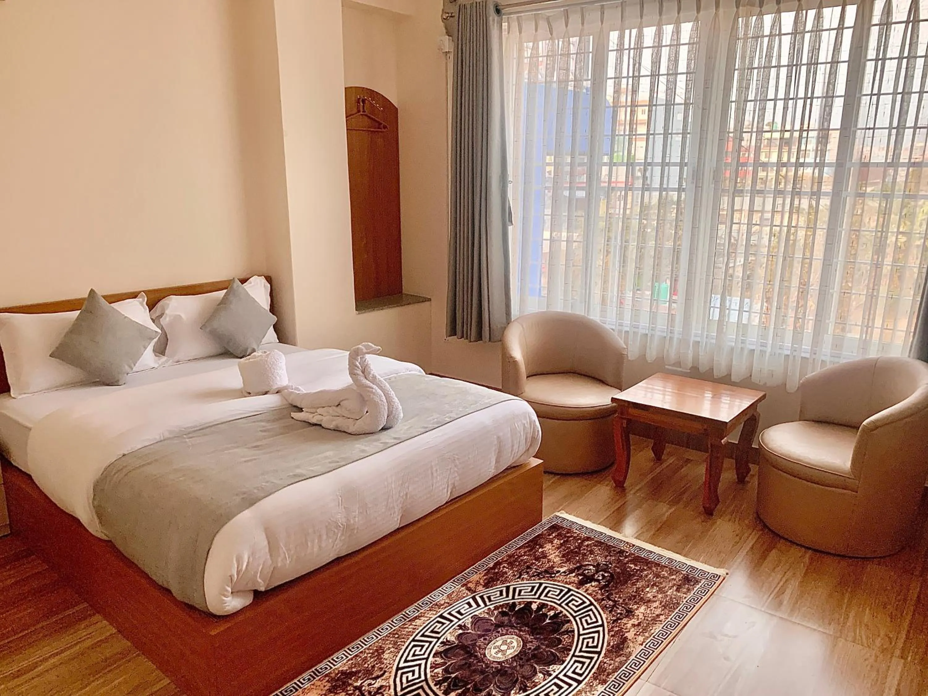 Bed in Namaste Guest House