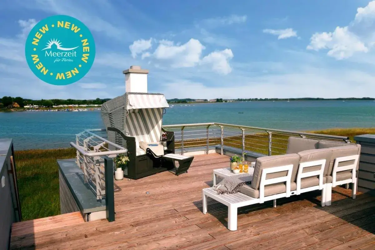"Meerliebe" Wasserblick, 3 Terrassen, 2 Strandkörbe, Sauna, Kamin, Highspeed-Wlan "Meerliebe" Wasserblick, 3 Terrassen, 2 Strandkörbe, Sauna, Kamin, Highspeed-Wlan