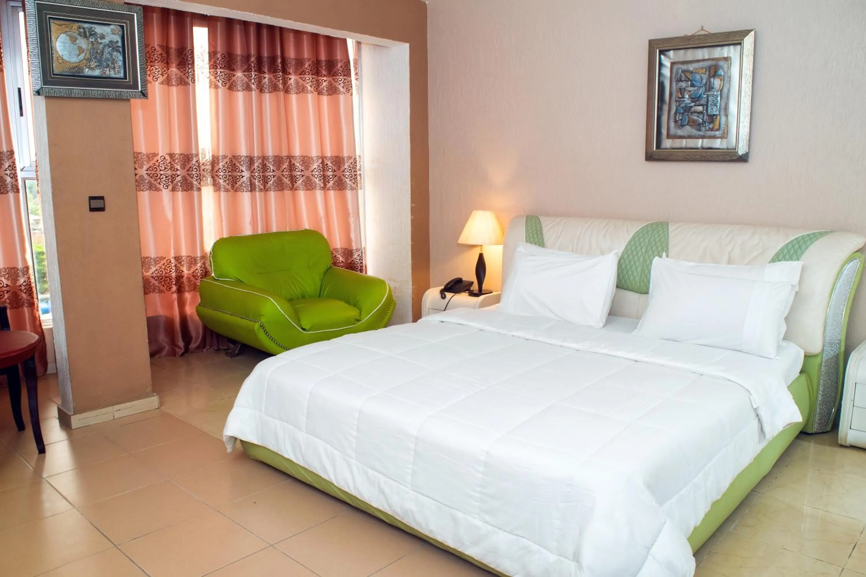 Bed in Riviera Hotel Benin