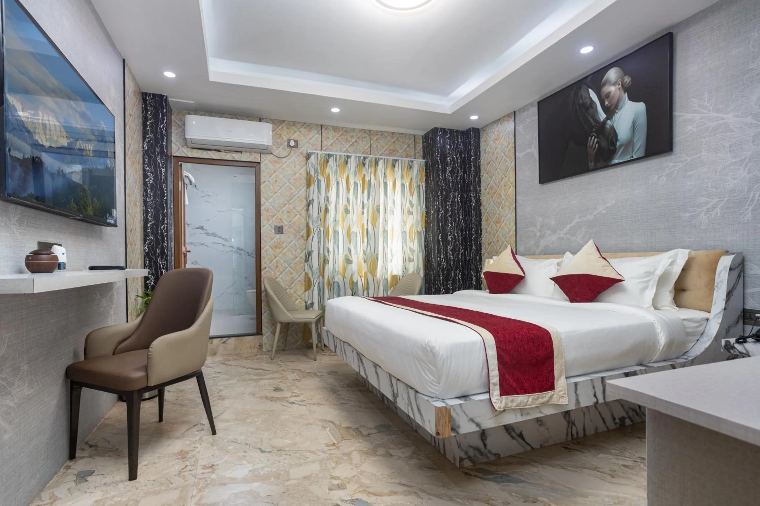 Bedroom, Bed in Hotel Robot