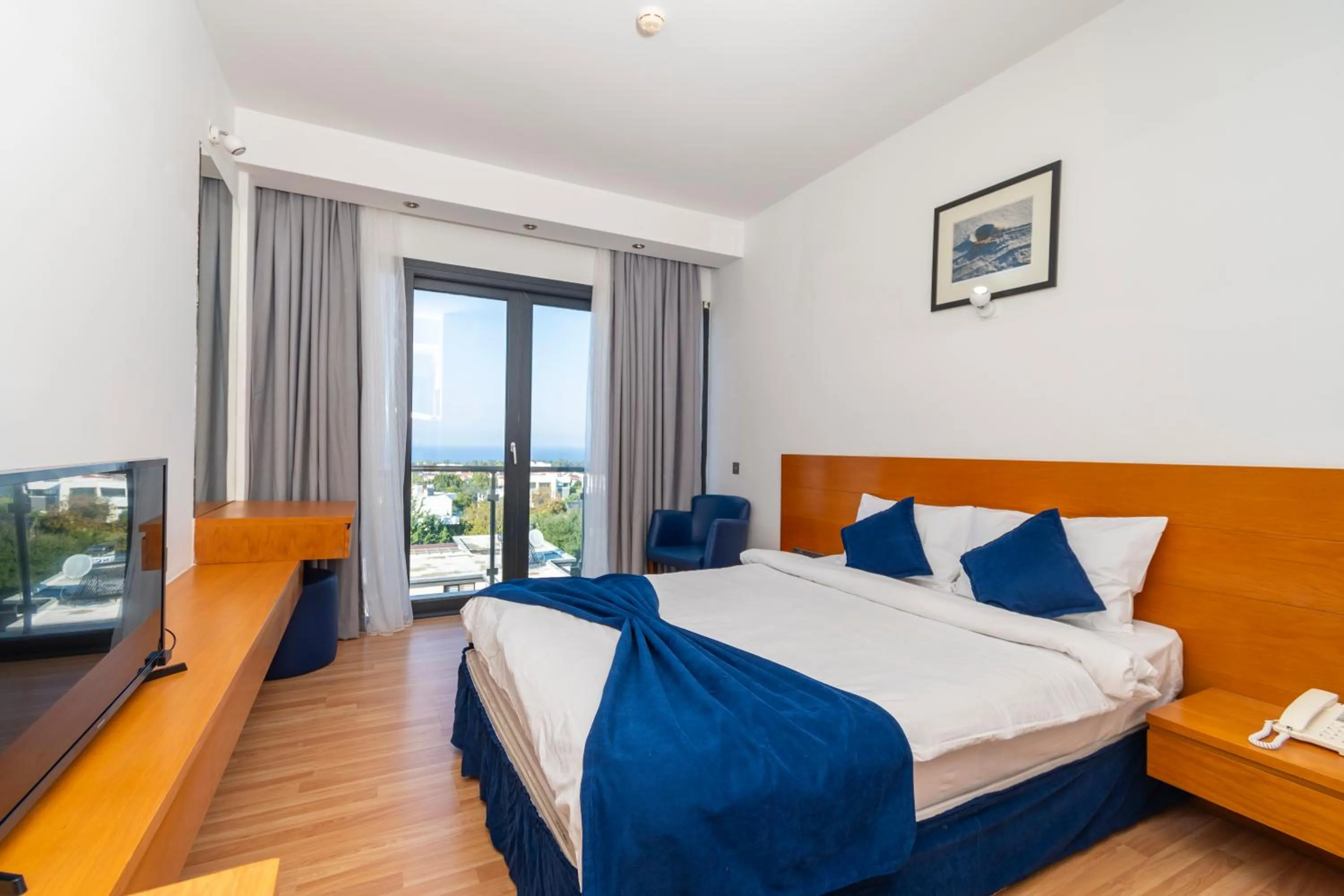 Bed in Bellapais Oasis Hotel