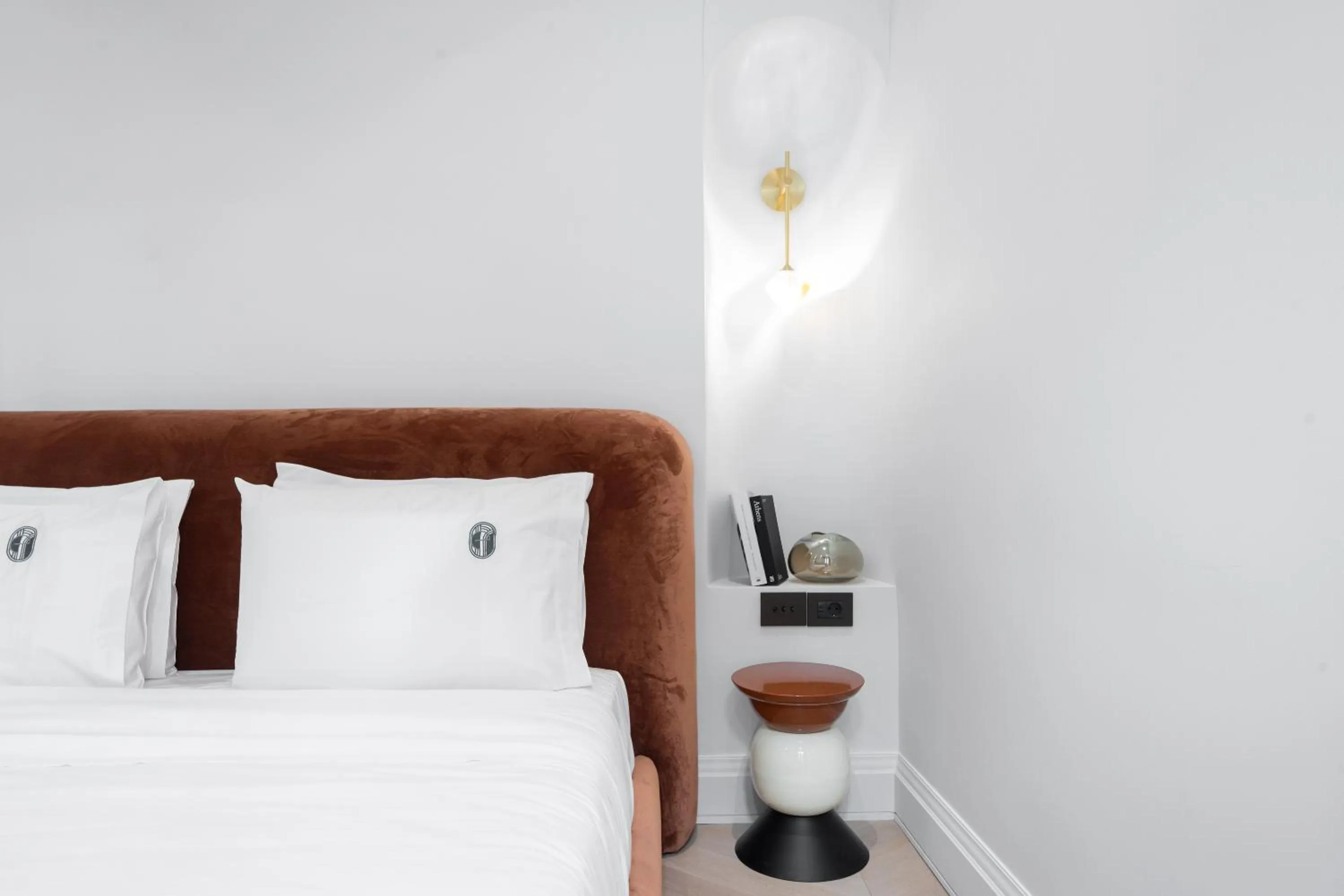 Bed in Emerald Hotel Athens