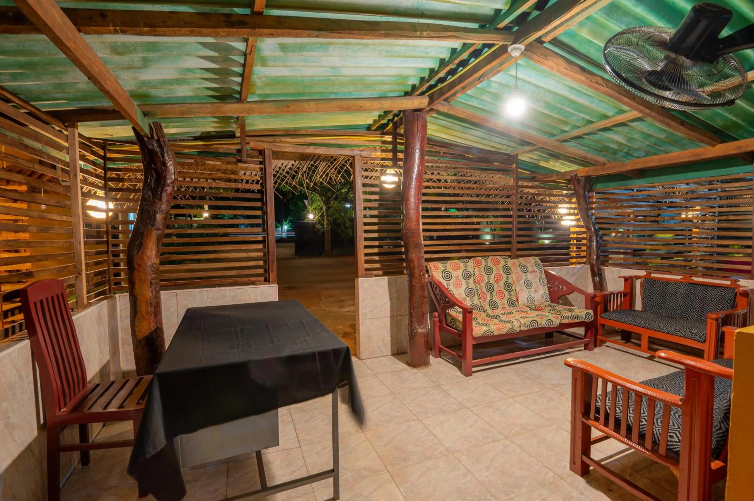 Seating area in Ayurvedic Lanka Wellness Hotel