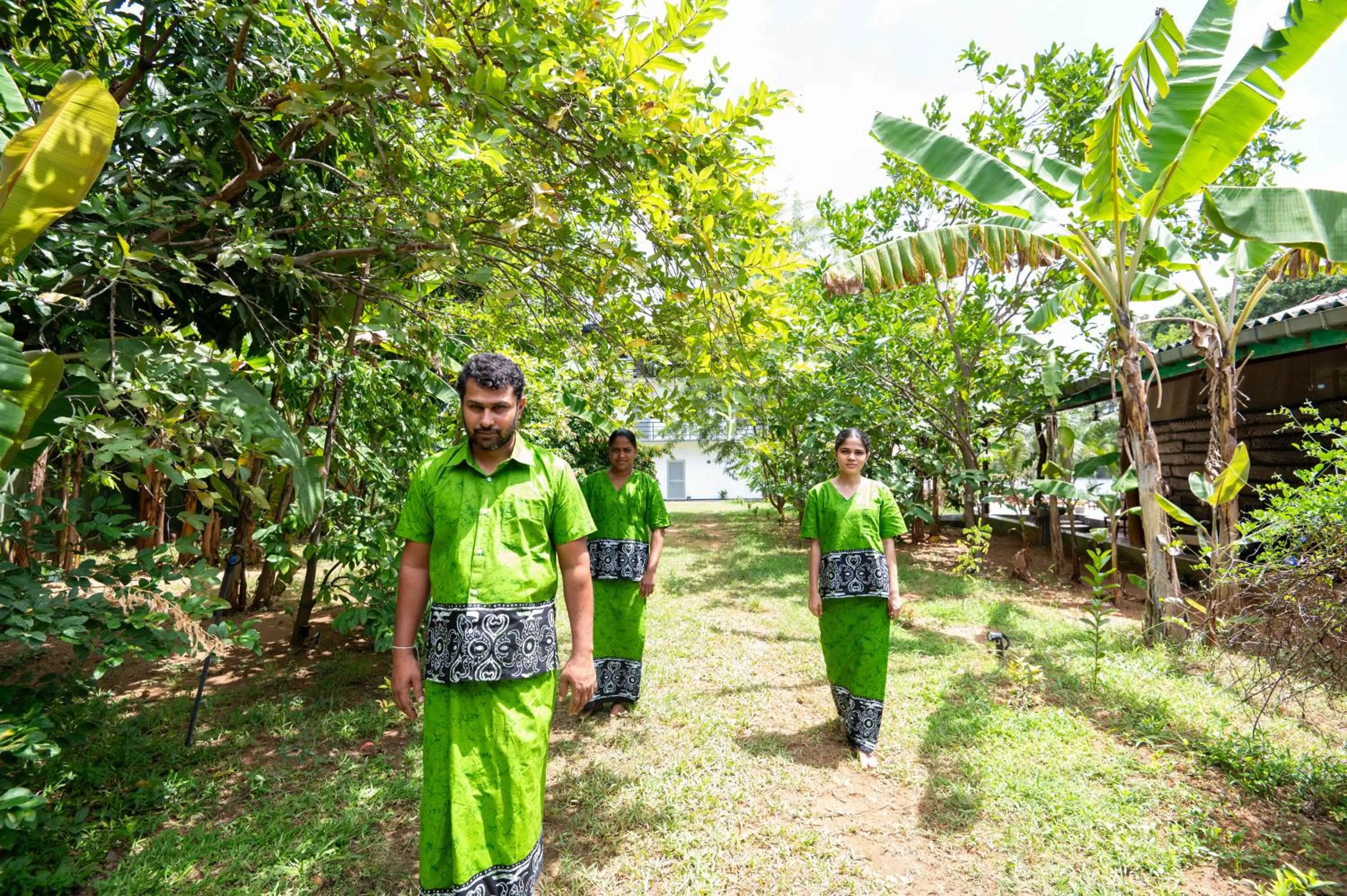 Garden in Ayurvedic Lanka Wellness Hotel