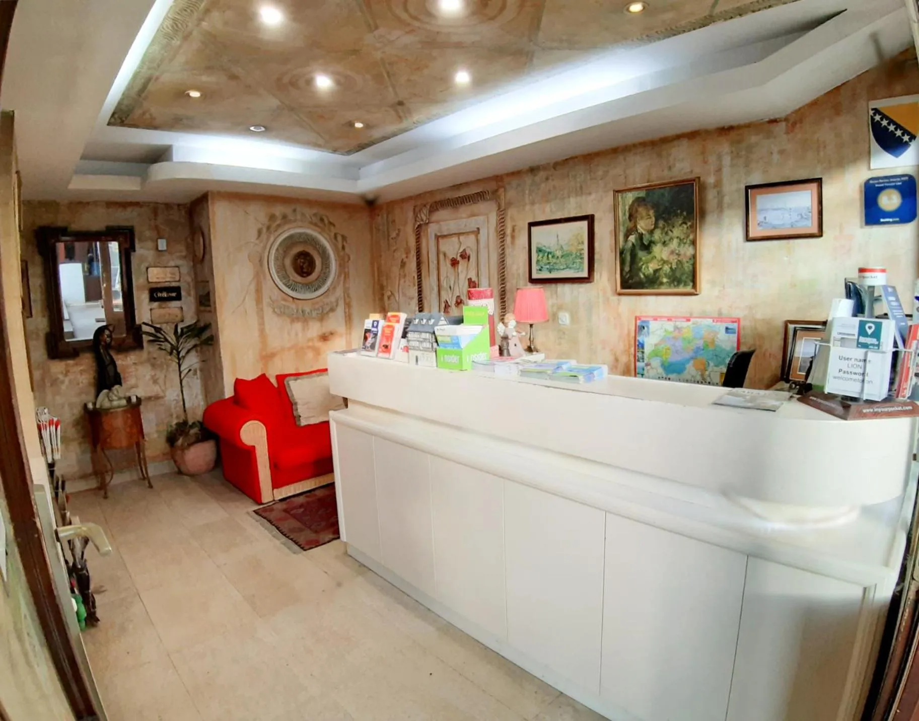 Lobby or reception in Hostel Pansion Lion