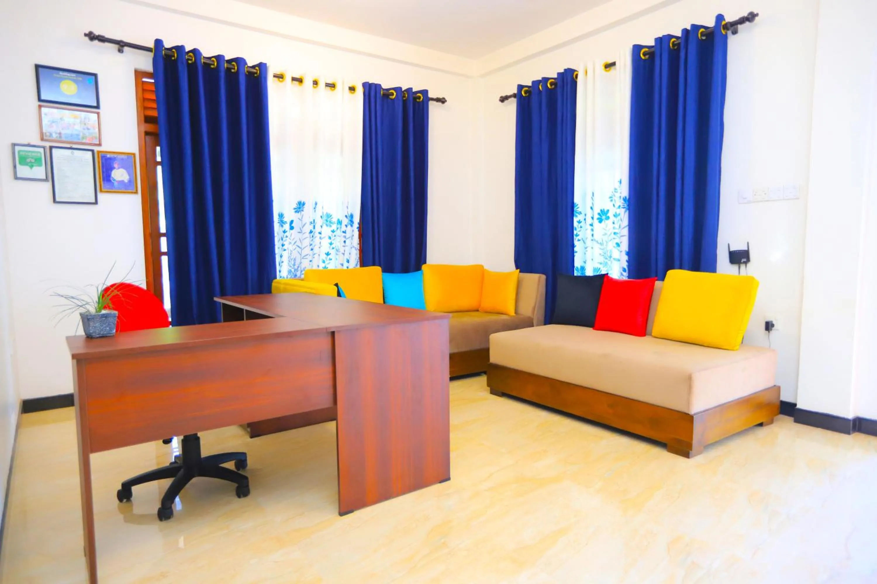 Lobby or reception in Dinsara Pearl Villa