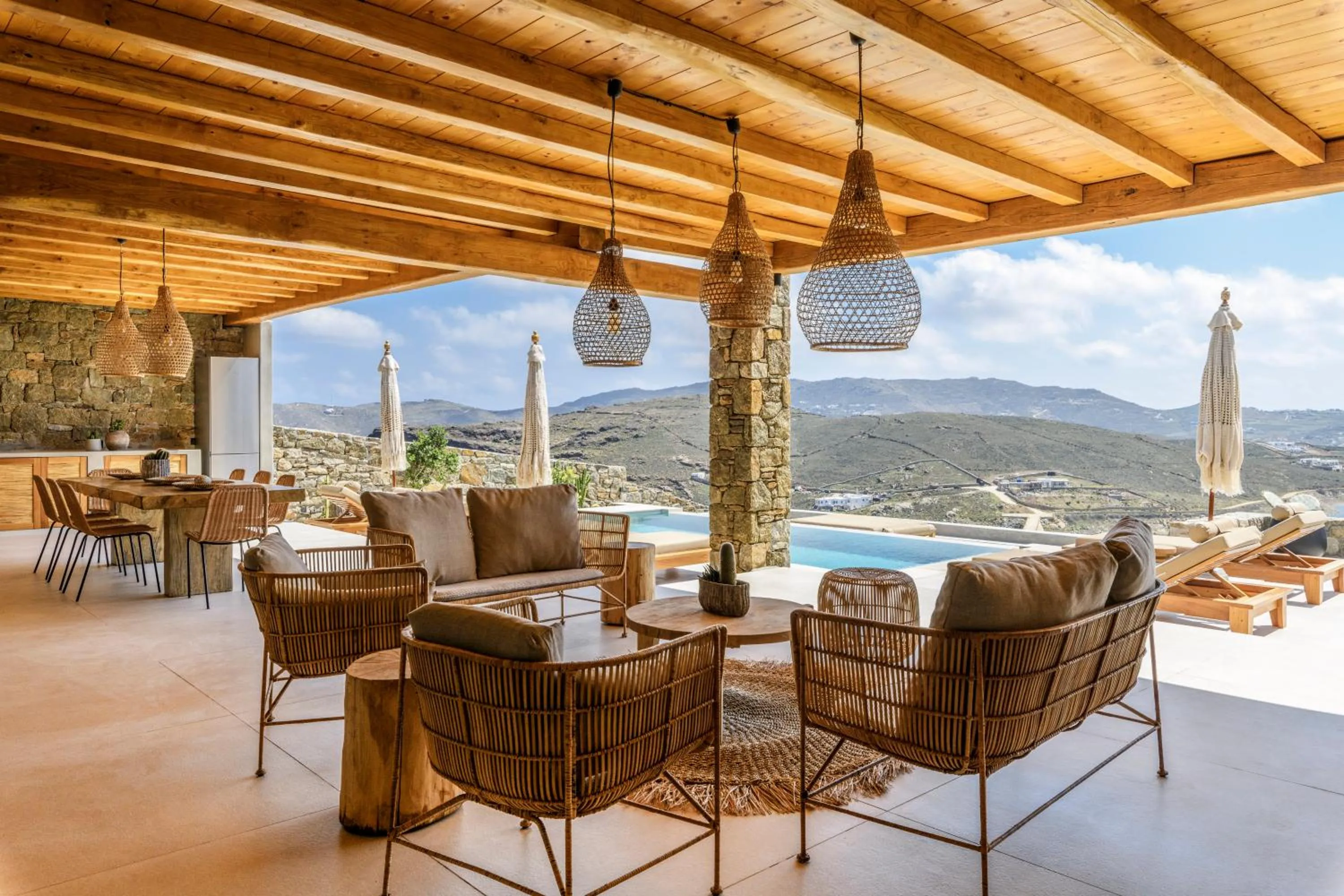 Patio in Nasta Suites & Villas Intentional Living Mykonos