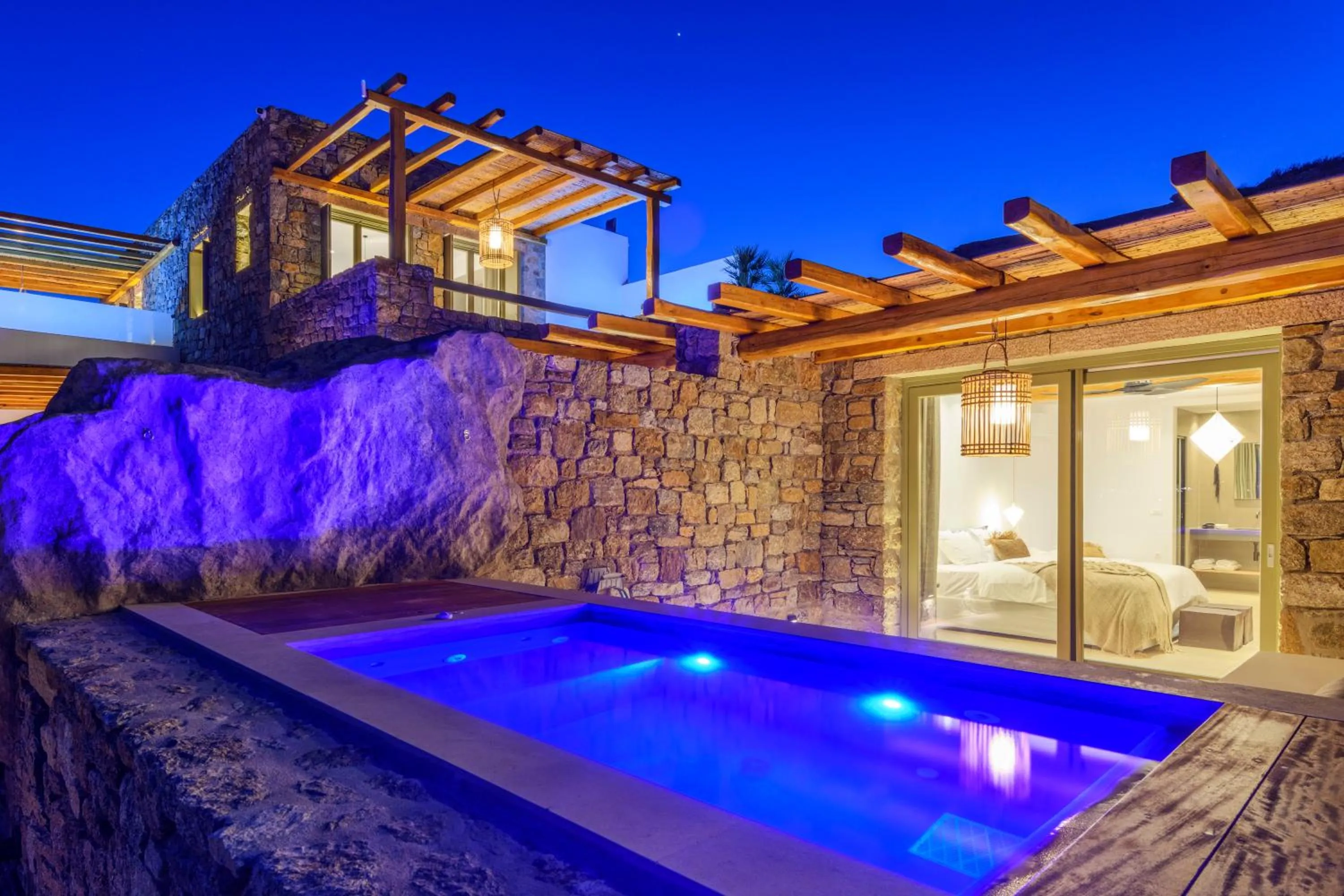 Night in Nasta Suites & Villas Intentional Living Mykonos