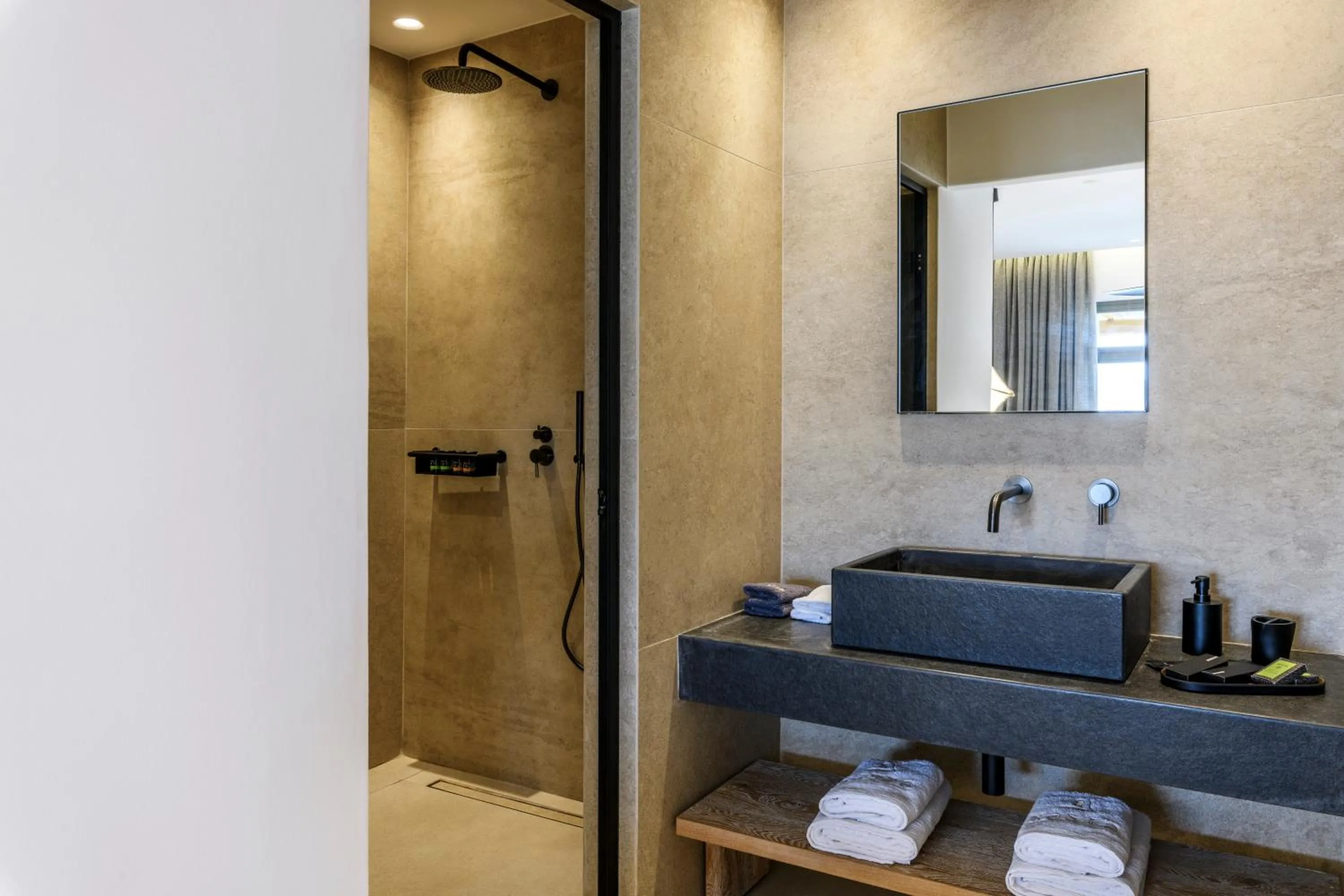 Shower in Nasta Suites & Villas Intentional Living Mykonos