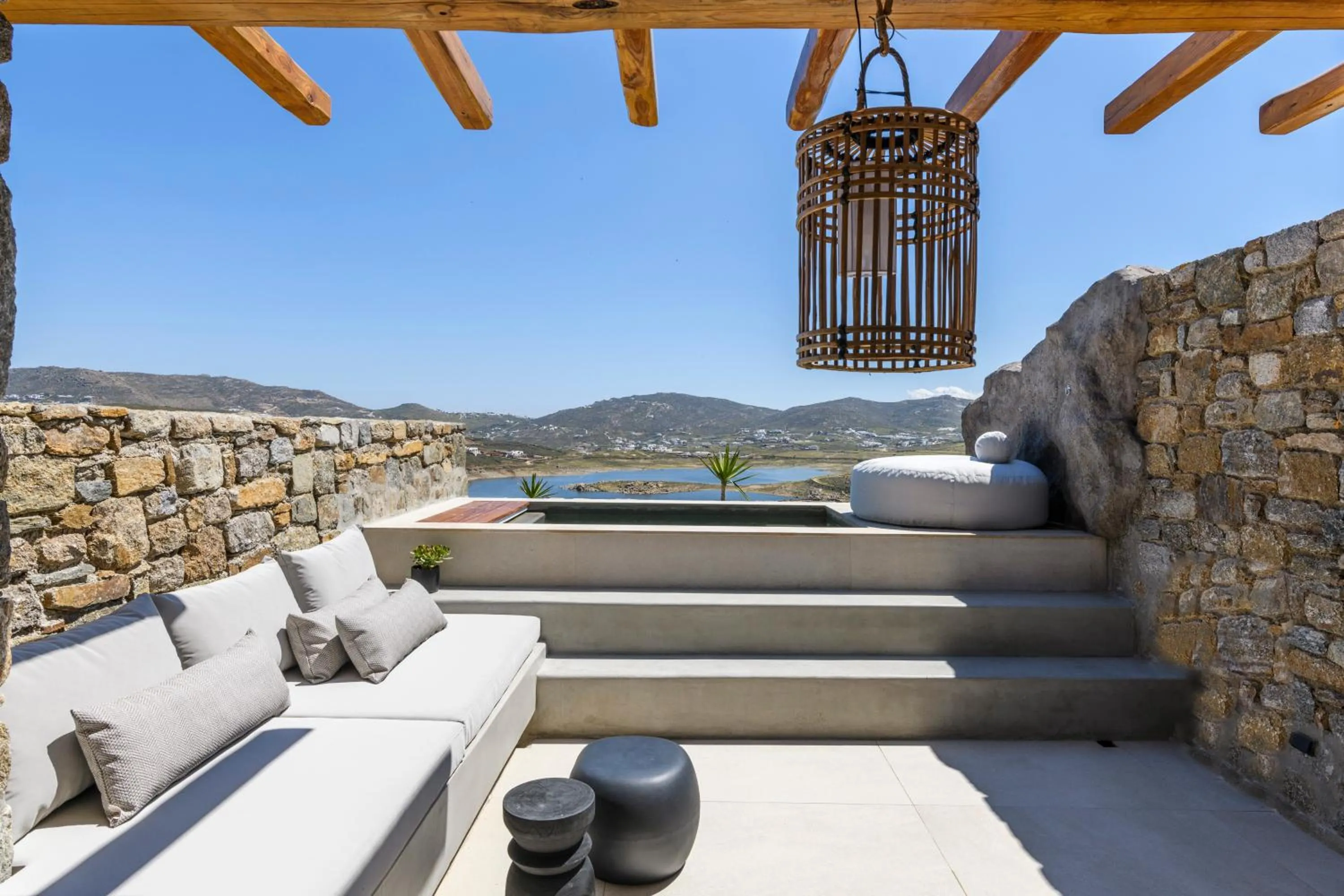 Patio in Nasta Suites & Villas Intentional Living Mykonos