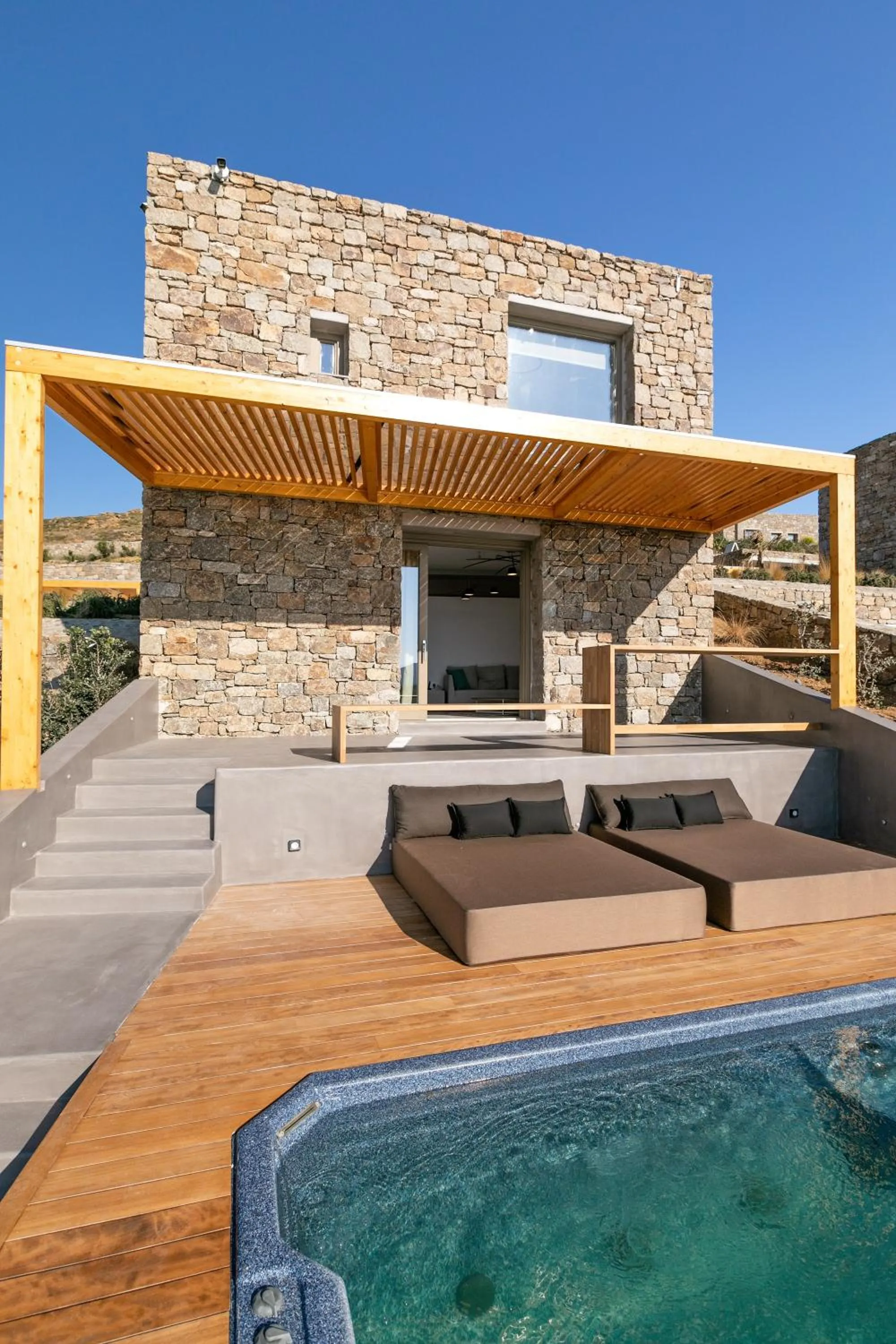 Patio in Nasta Suites & Villas Intentional Living Mykonos