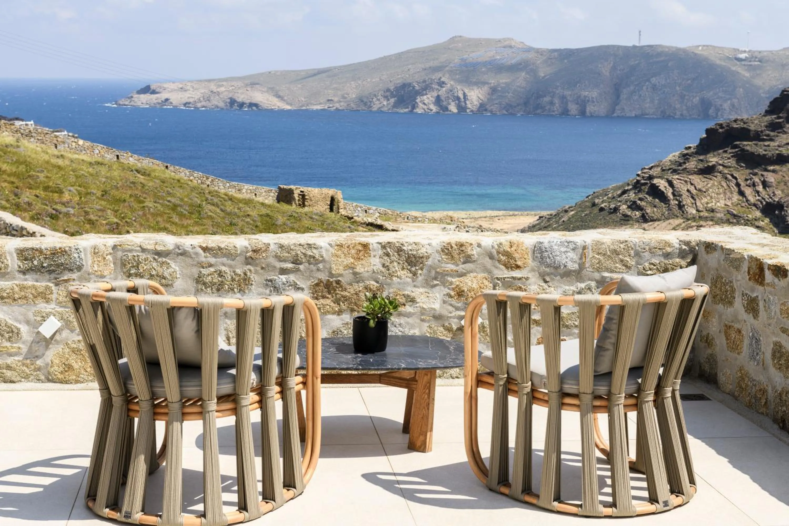 Patio in Nasta Suites & Villas Intentional Living Mykonos