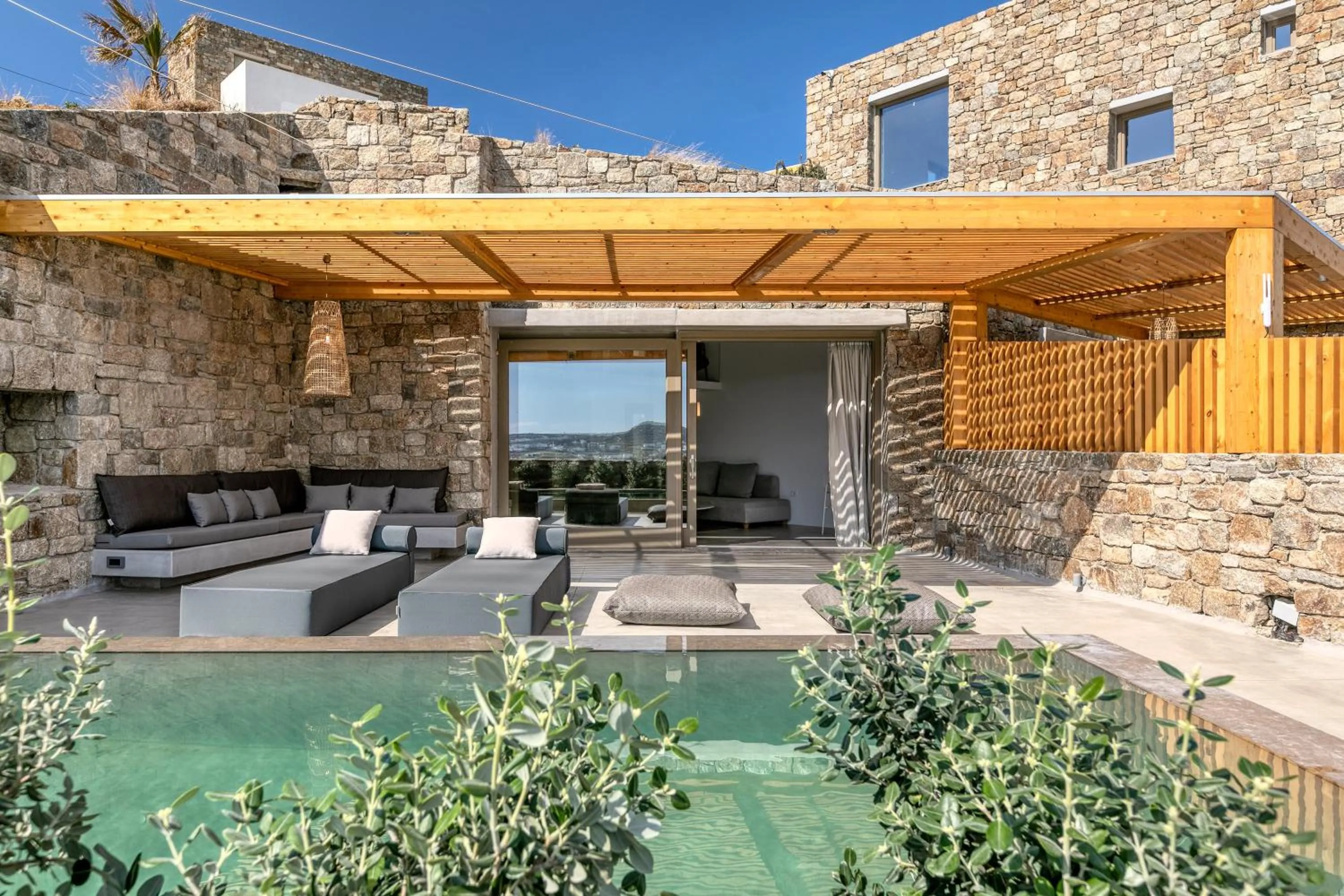 Patio in Nasta Suites & Villas Intentional Living Mykonos