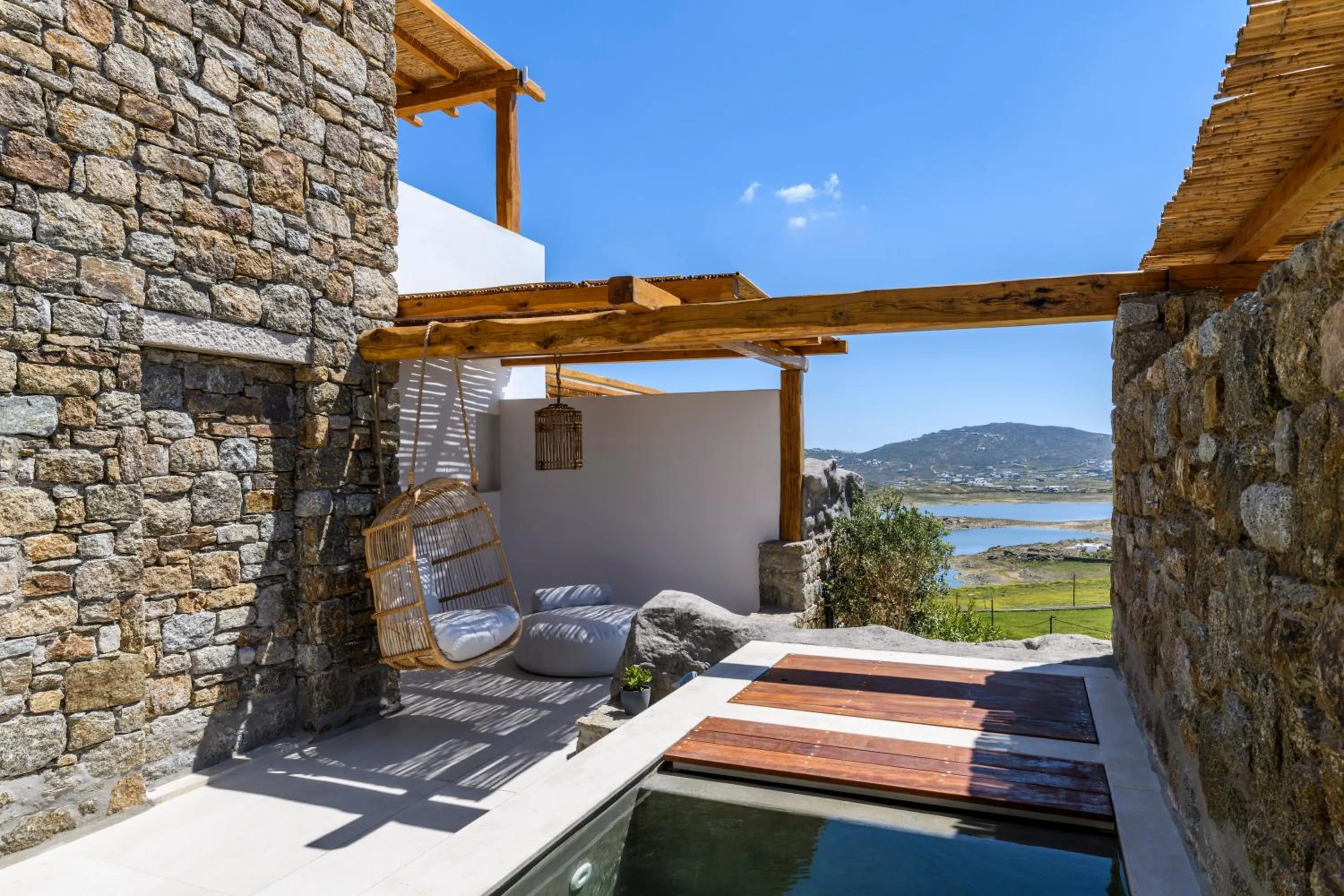 Patio in Nasta Suites & Villas Intentional Living Mykonos