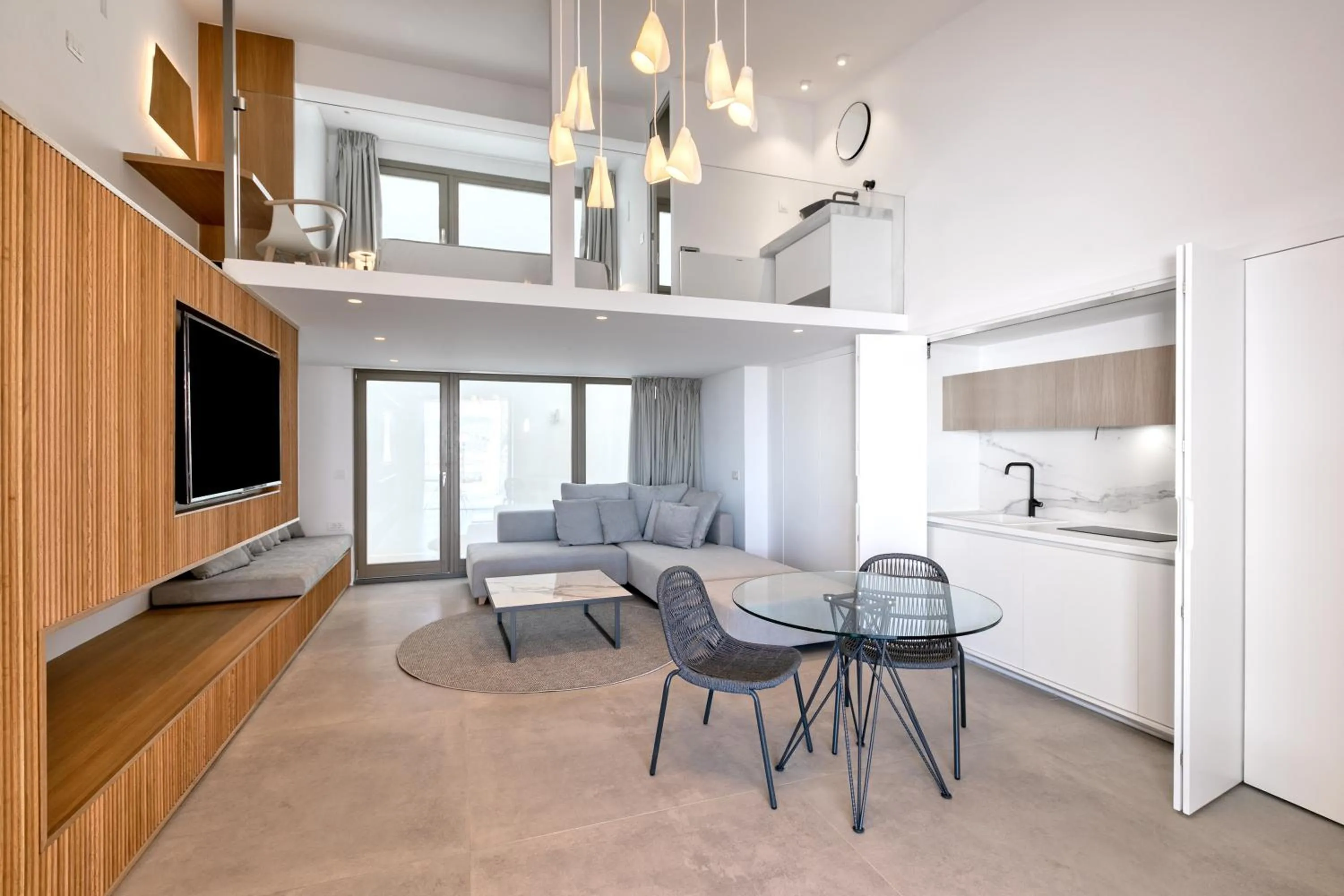 TV and multimedia in Nasta Suites & Villas Intentional Living Mykonos