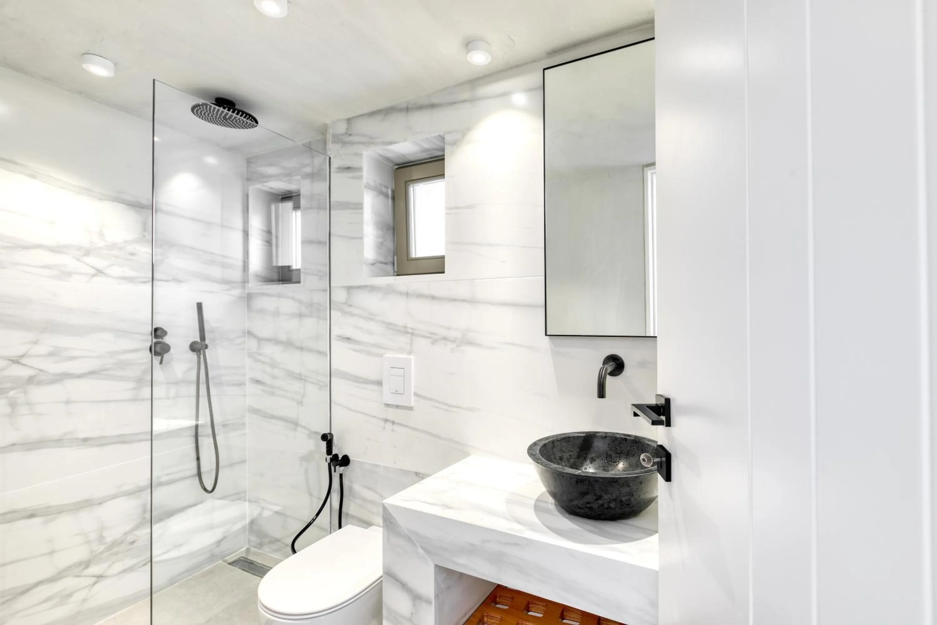 Shower in Nasta Suites & Villas Intentional Living Mykonos