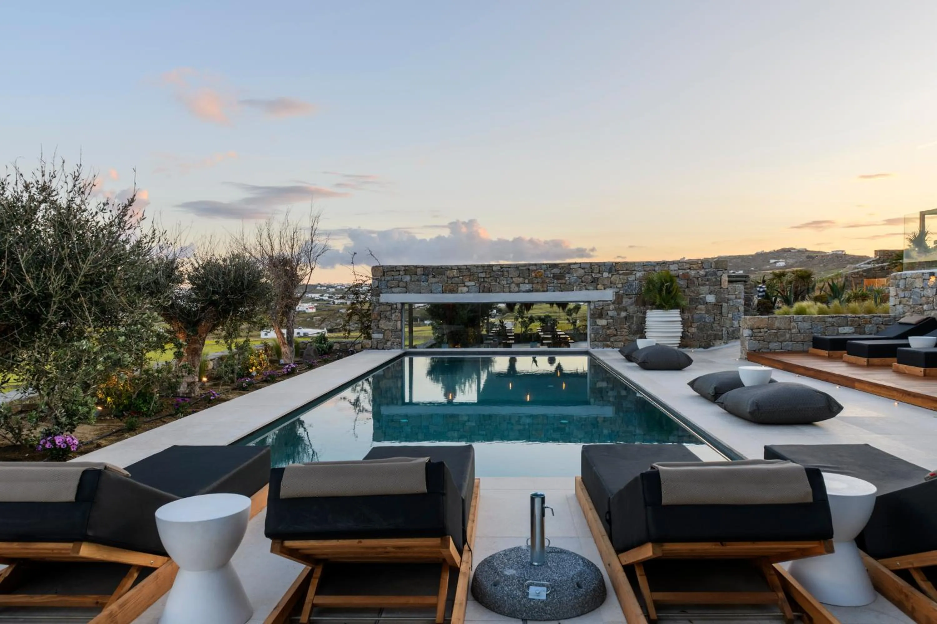 Swimming pool in Nasta Suites & Villas Intentional Living Mykonos