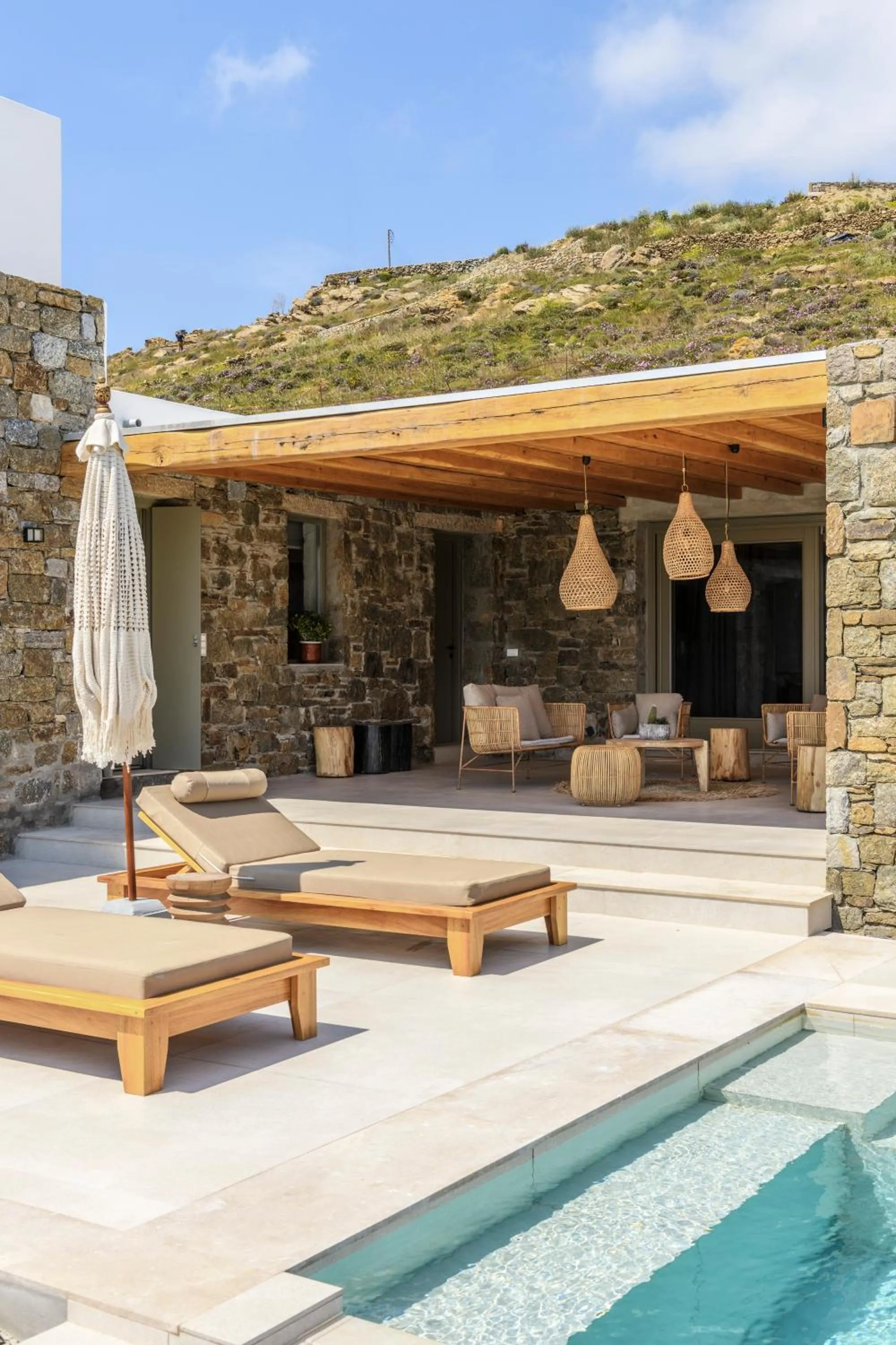 Patio in Nasta Suites & Villas Intentional Living Mykonos