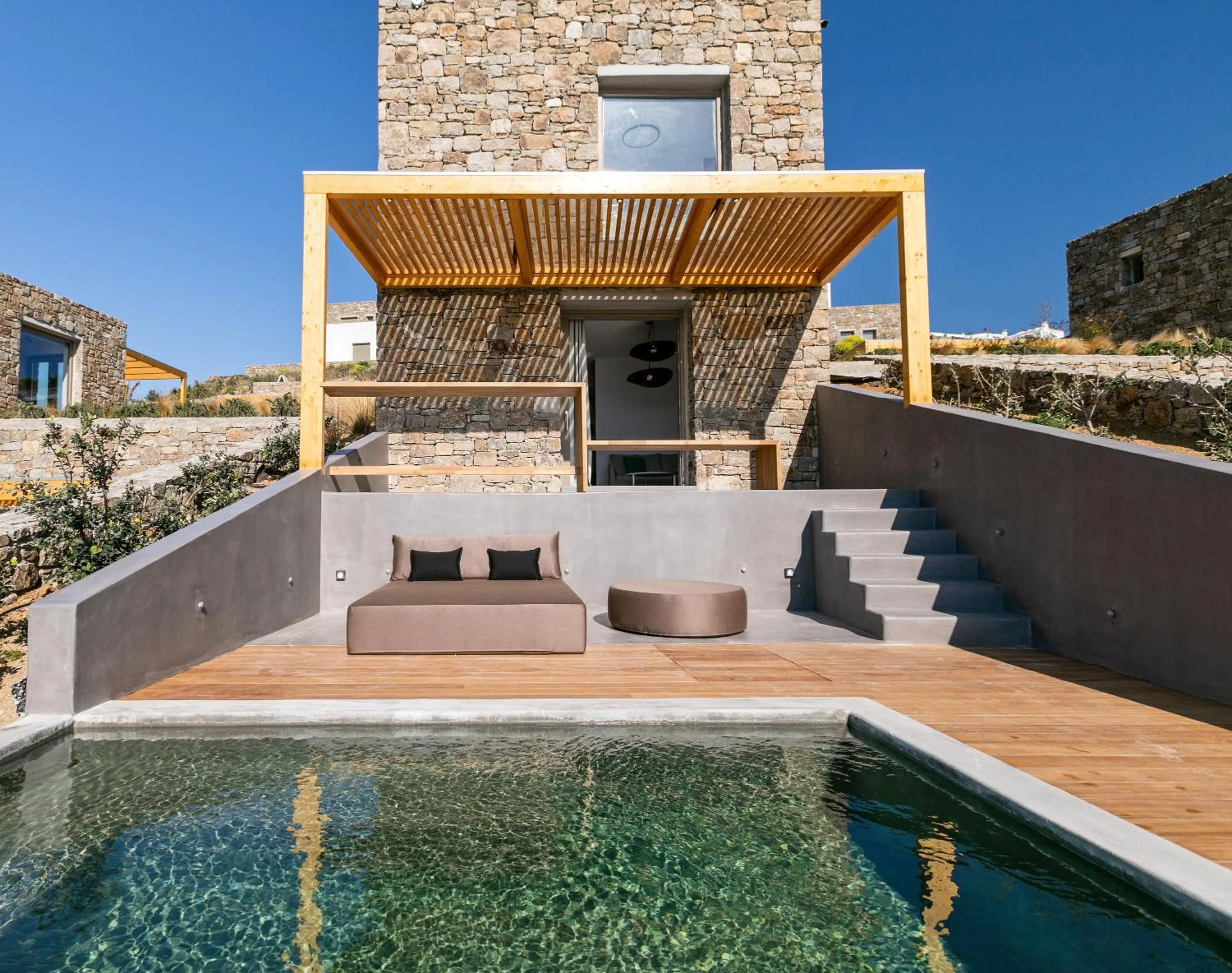 Patio in Nasta Suites & Villas Intentional Living Mykonos