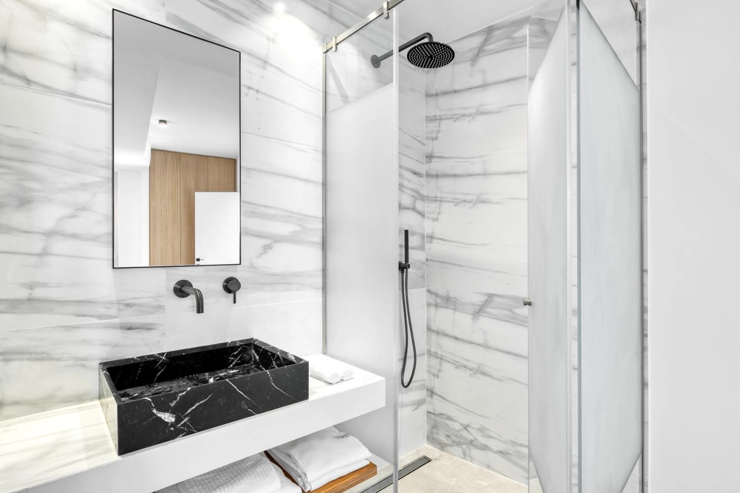 Shower in Nasta Suites & Villas Intentional Living Mykonos