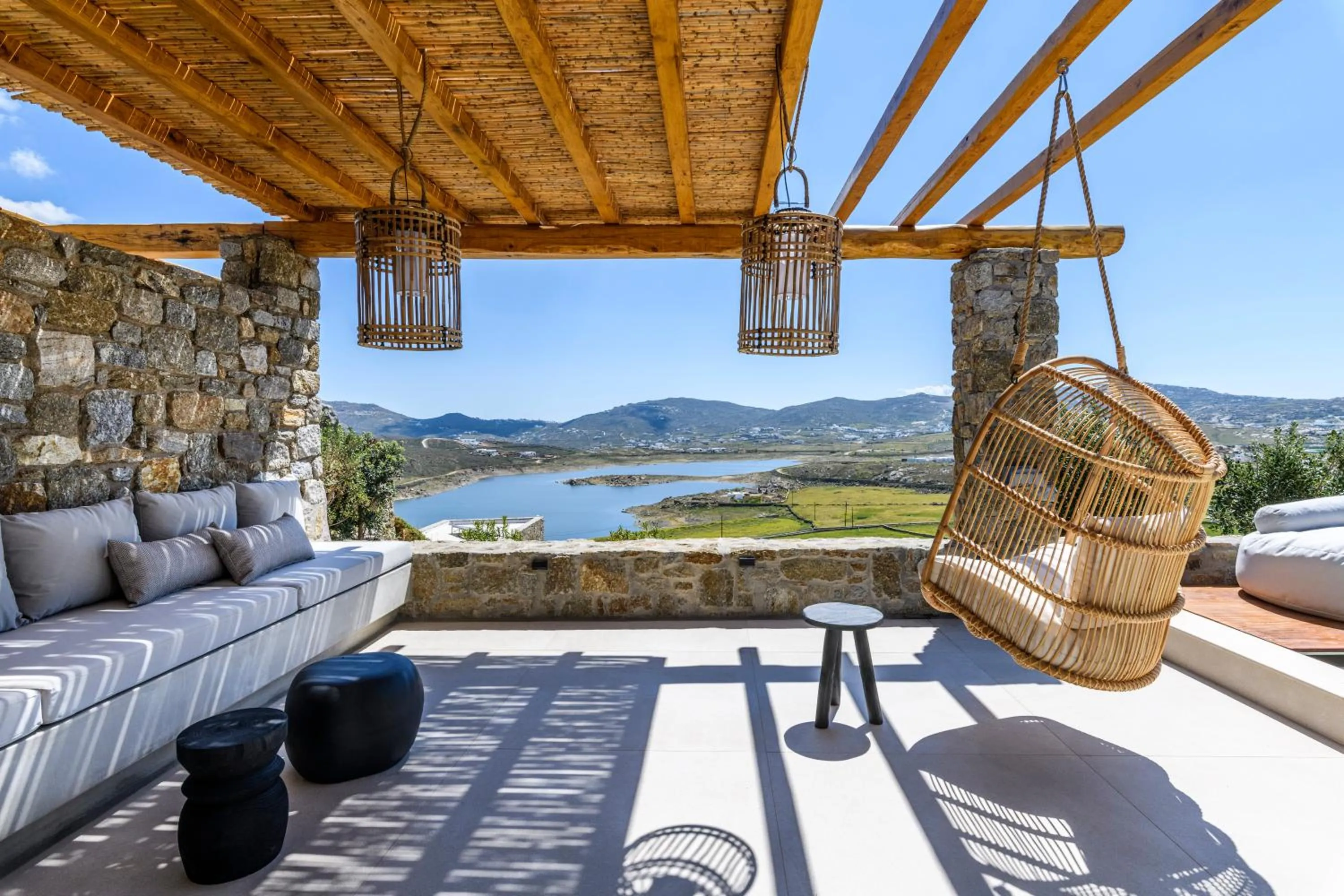 Patio in Nasta Suites & Villas Intentional Living Mykonos