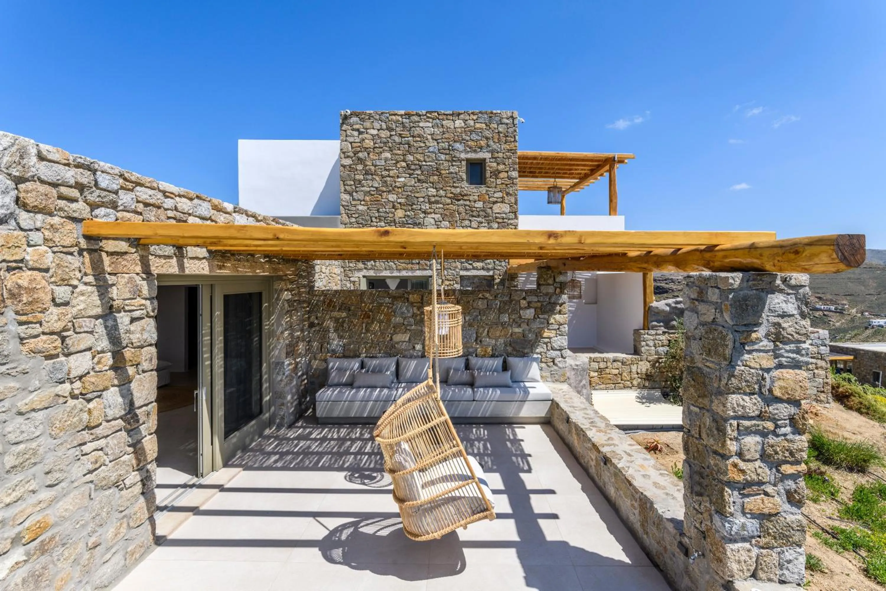 Patio in Nasta Suites & Villas Intentional Living Mykonos