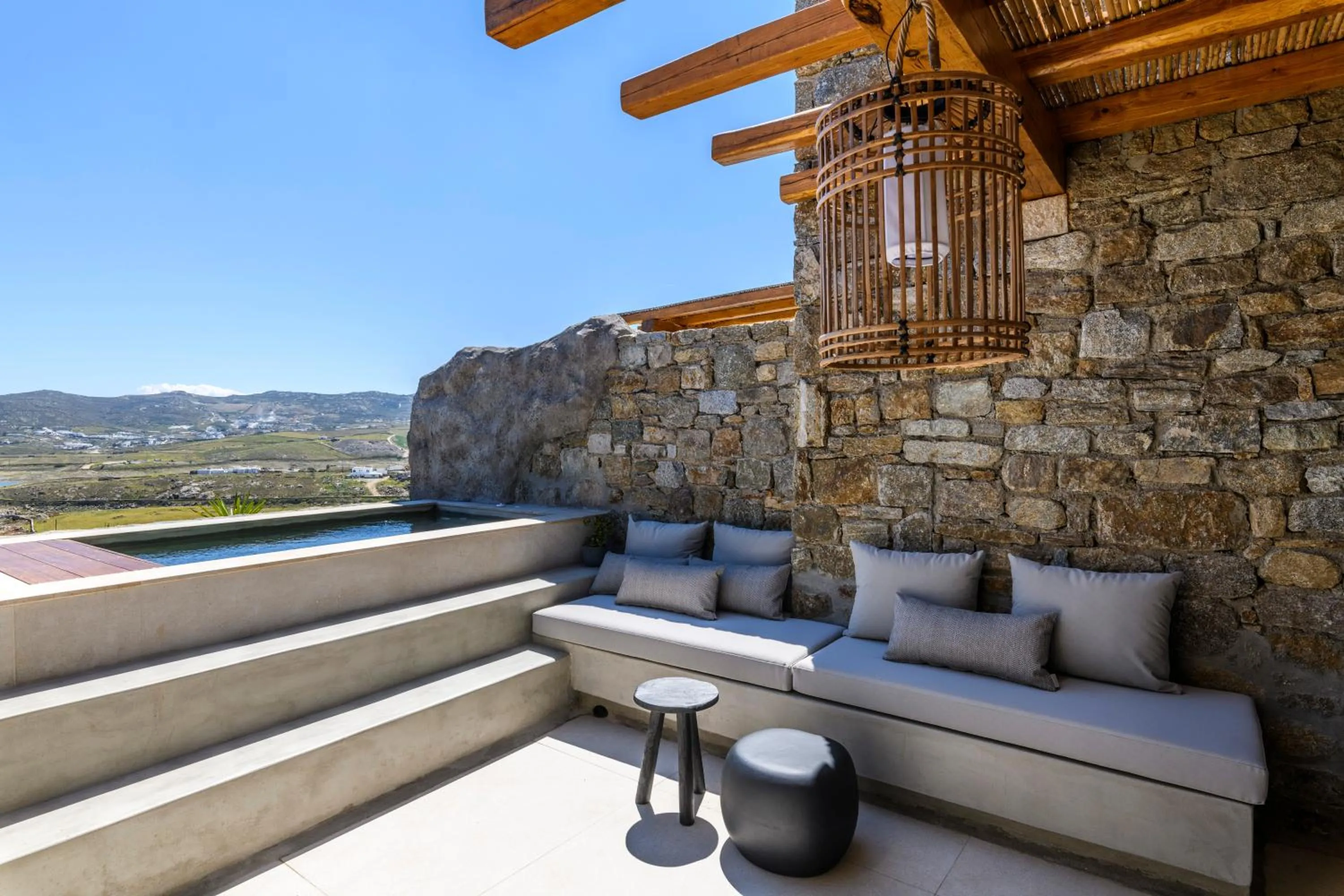 Patio in Nasta Suites & Villas Intentional Living Mykonos